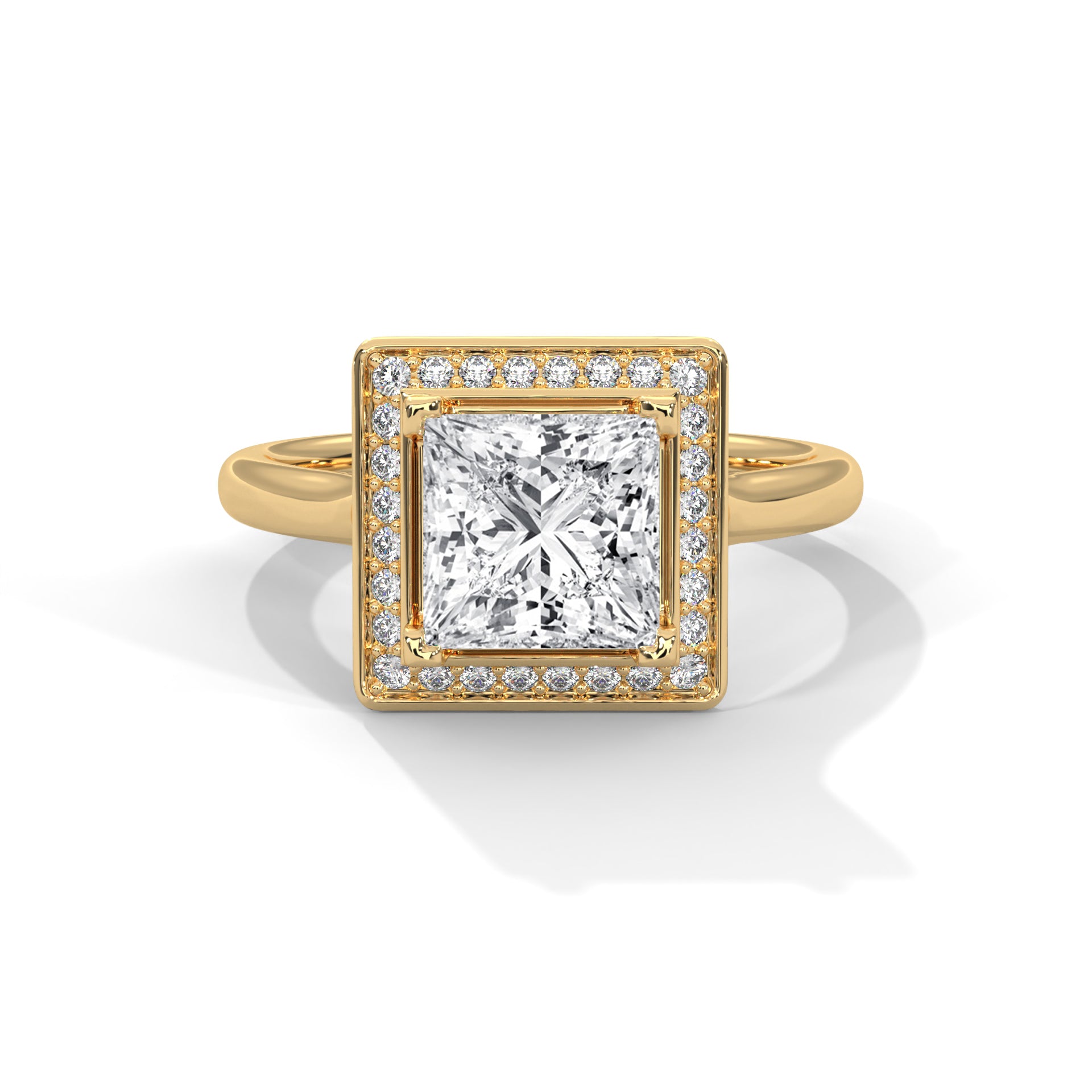 Regal 1.5CT Princess Lab-Grown Diamond Engagement Ring | 1.68 CTW