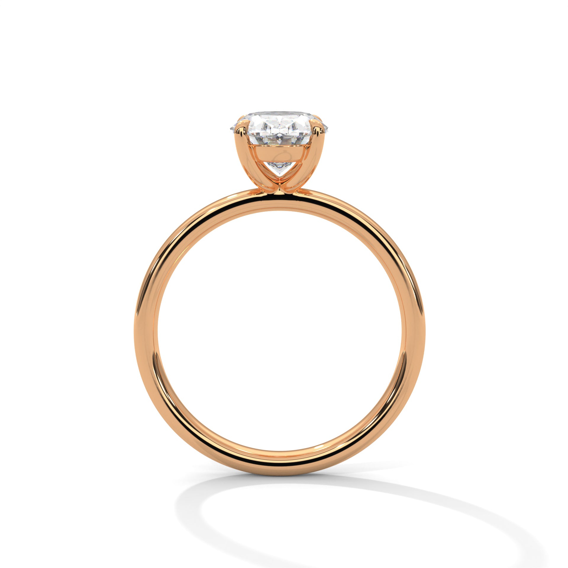 Elara 1.5ct Oval Lab-Grown Diamond Solitaire Engagement Ring