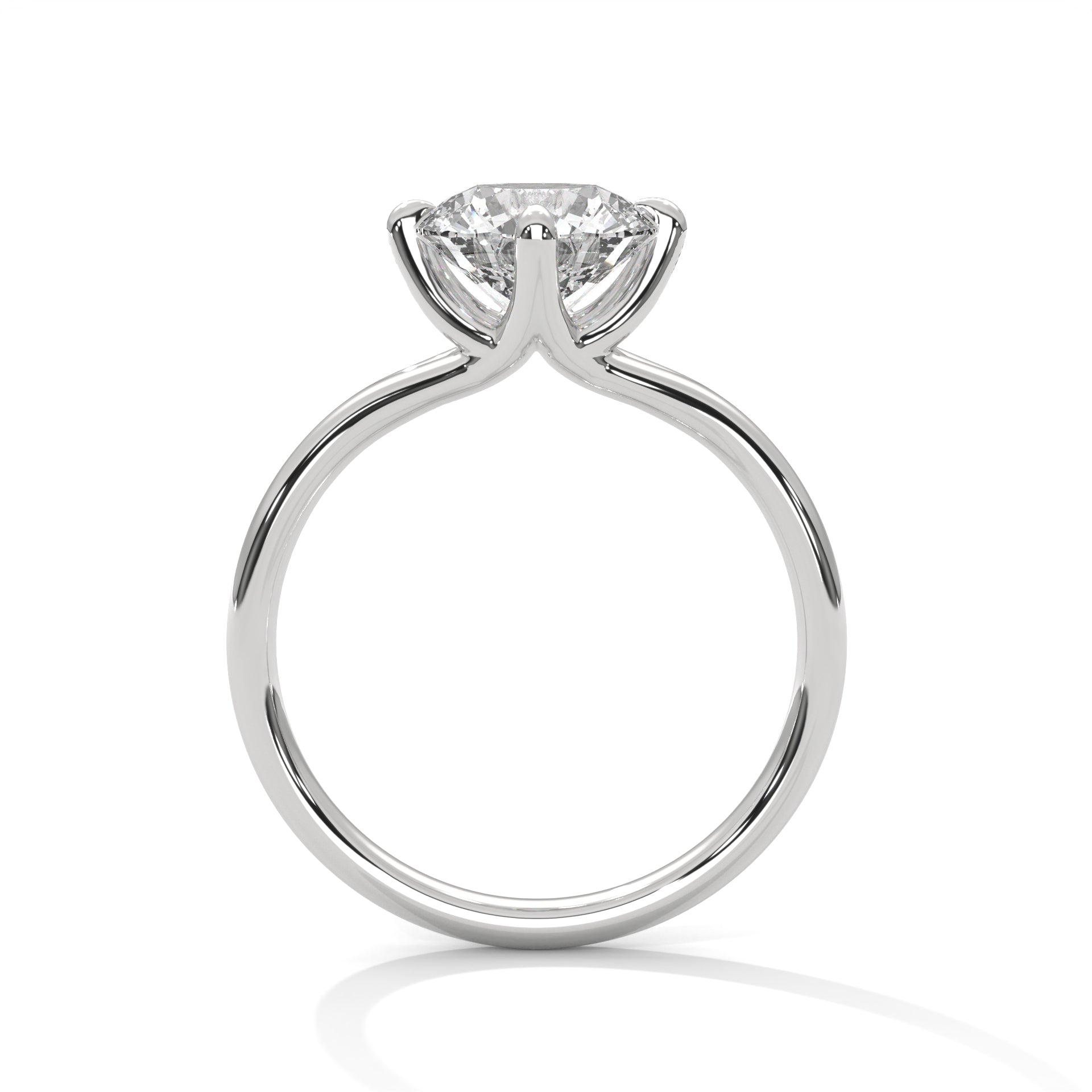 Ethereal Grace 1.5 CT Round-Cut Lab Grown Diamond Solitaire Ring| E-VS1