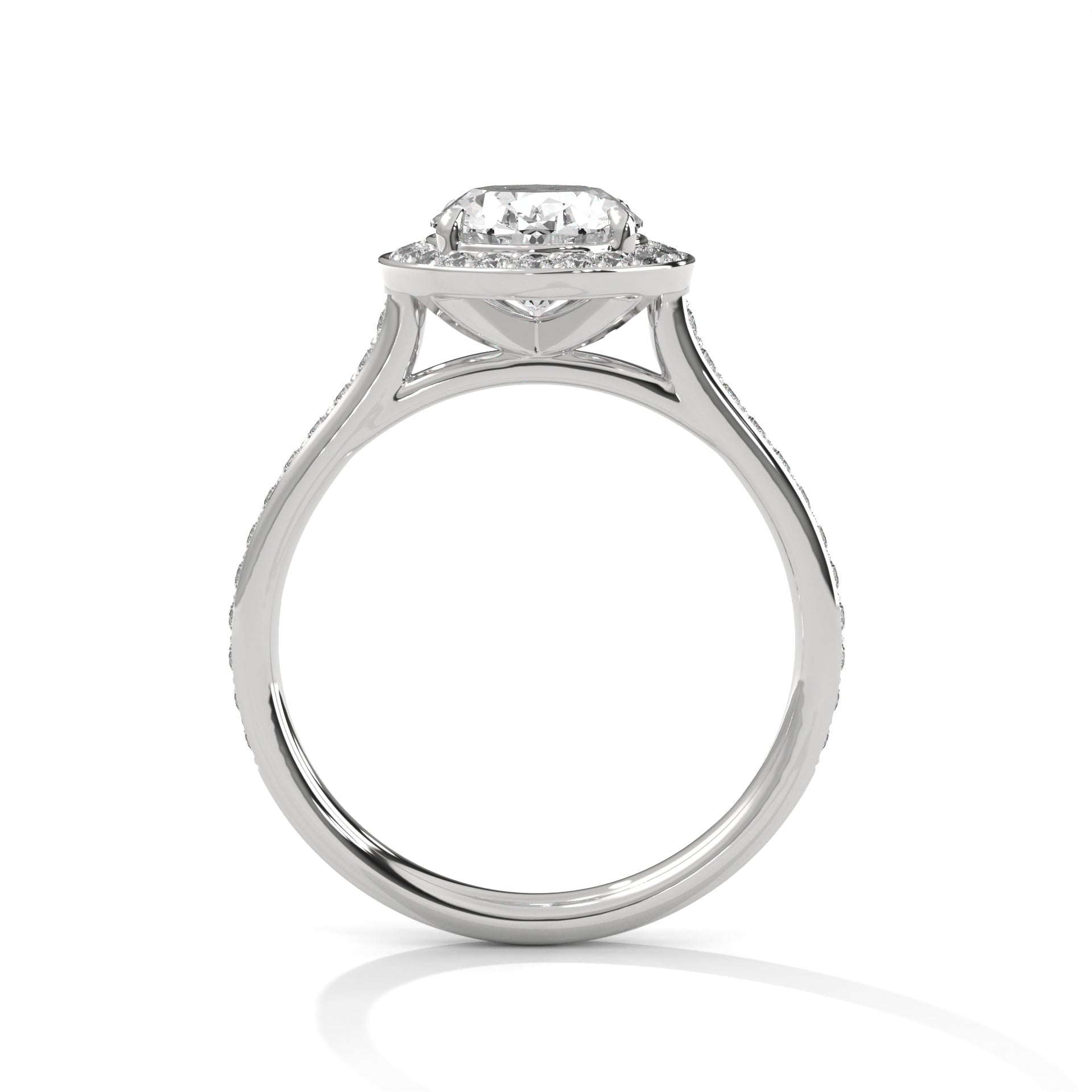 Vivienne 3 CT Oval Lab-Grown Diamond Halo Engagement Ring | 3.42 CTW