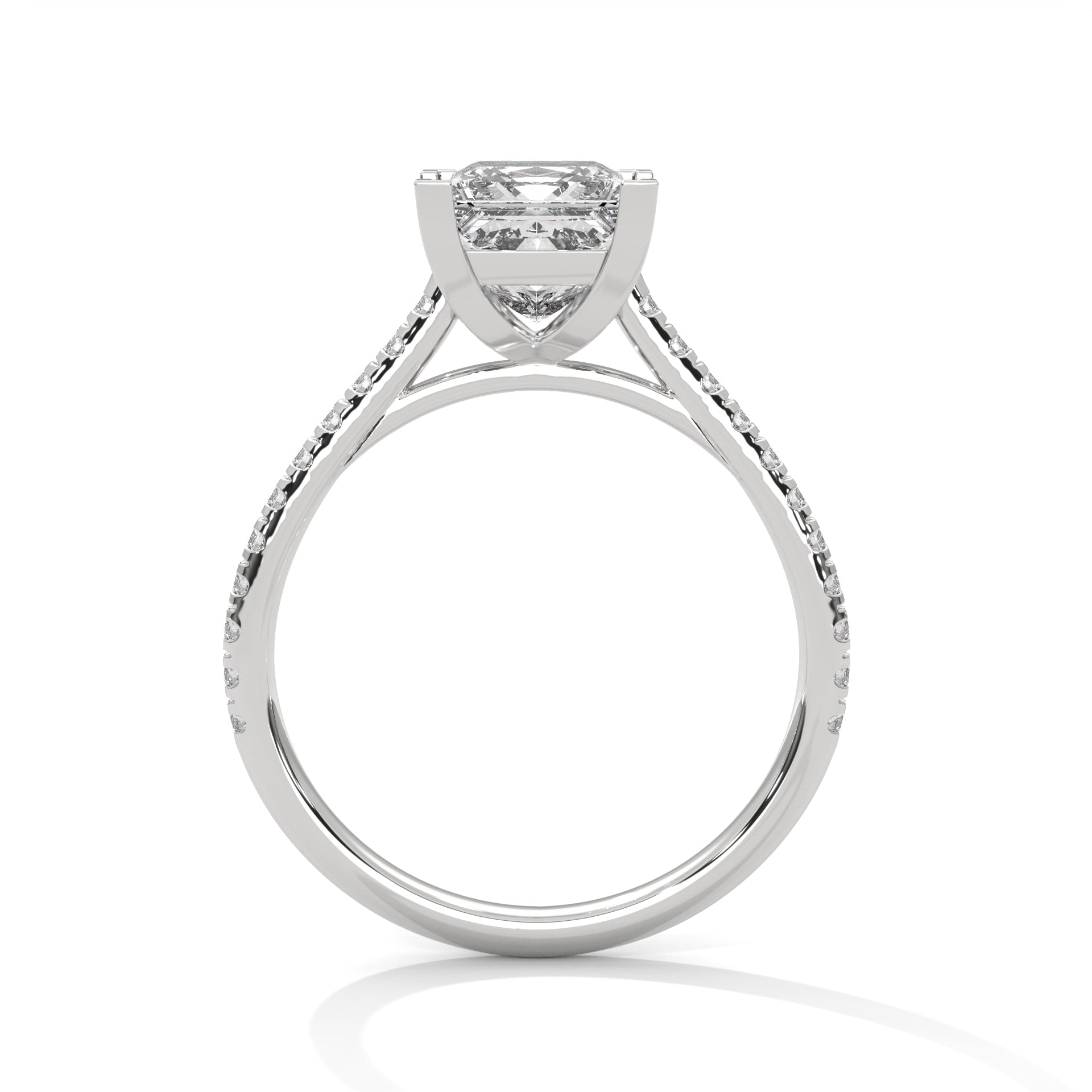 Regal 2.22 CTW Princess Cut Diamond Engagement Ring | E VS1