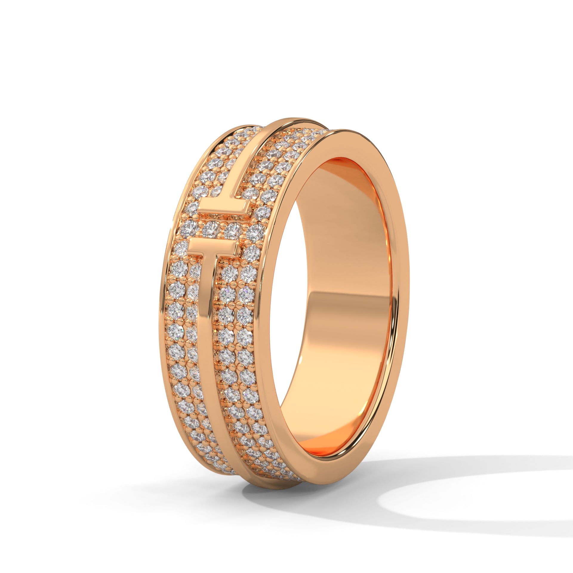 Architectural Allure Gold Diamond Multi-Layer Band Ring | 1.07 CTW