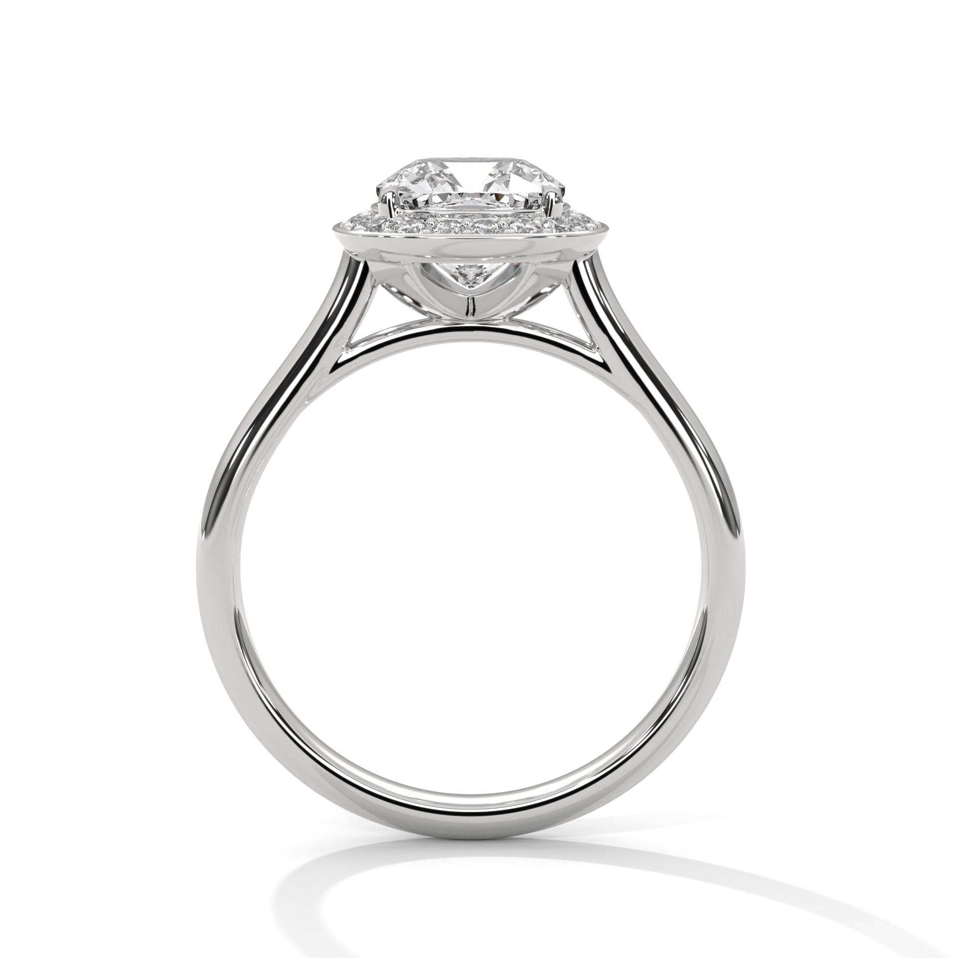 Regal Halo 3CT Cushion Lab-Grown Diamond Engagement Ring | 3.16 CTW