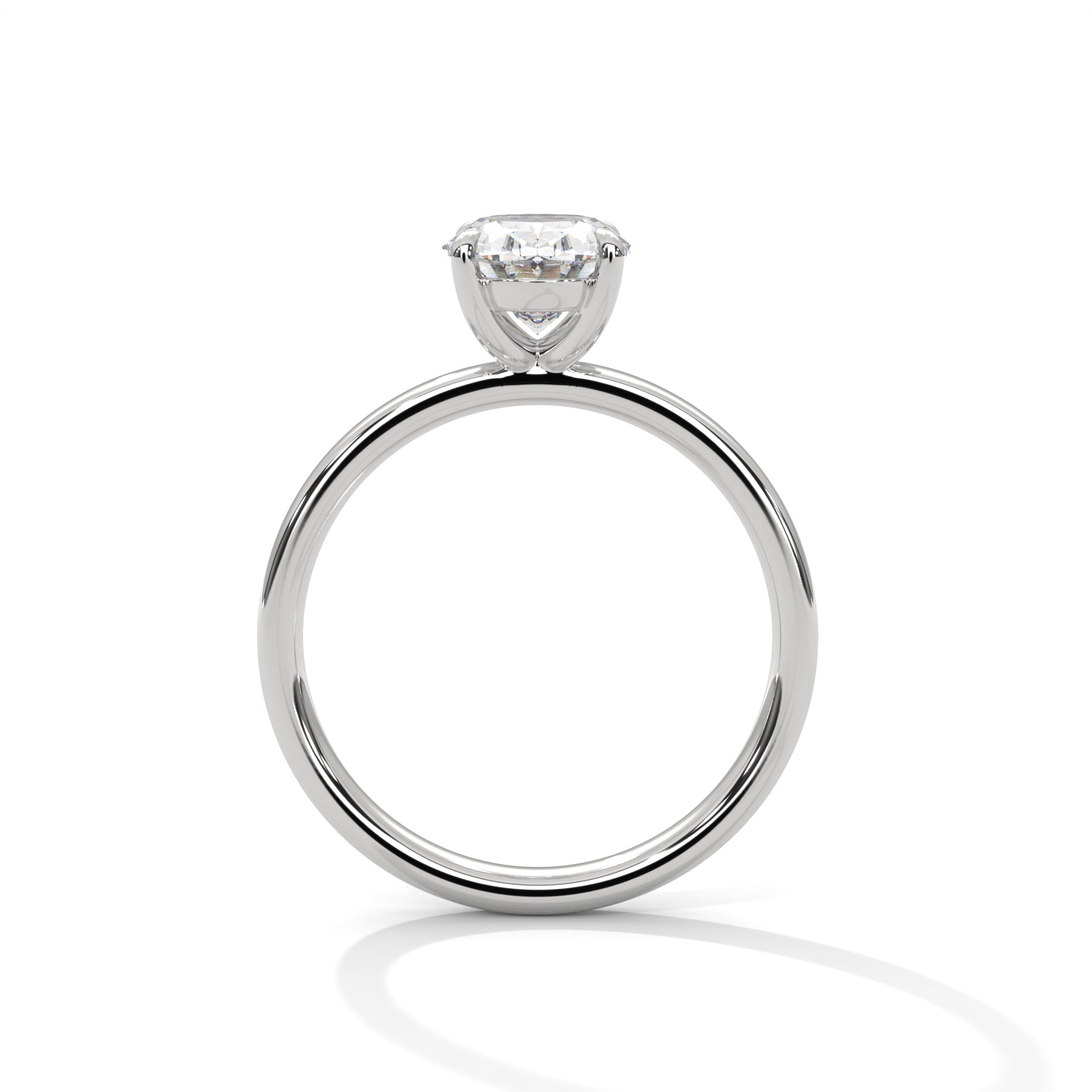 Elara 1.5ct Oval Lab-Grown Diamond Solitaire Engagement Ring