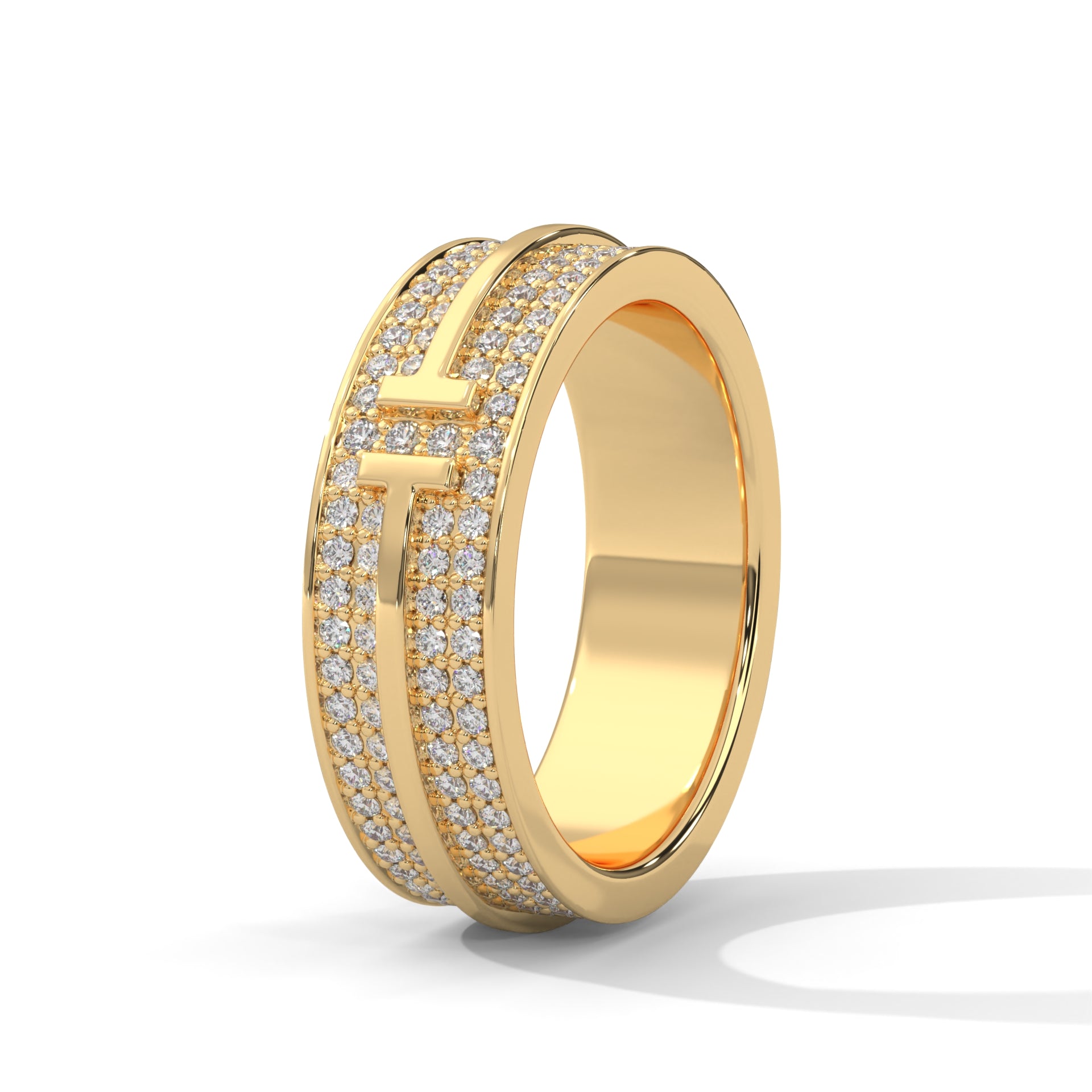 Architectural Allure Gold Diamond Multi-Layer Band Ring | 1.07 CTW