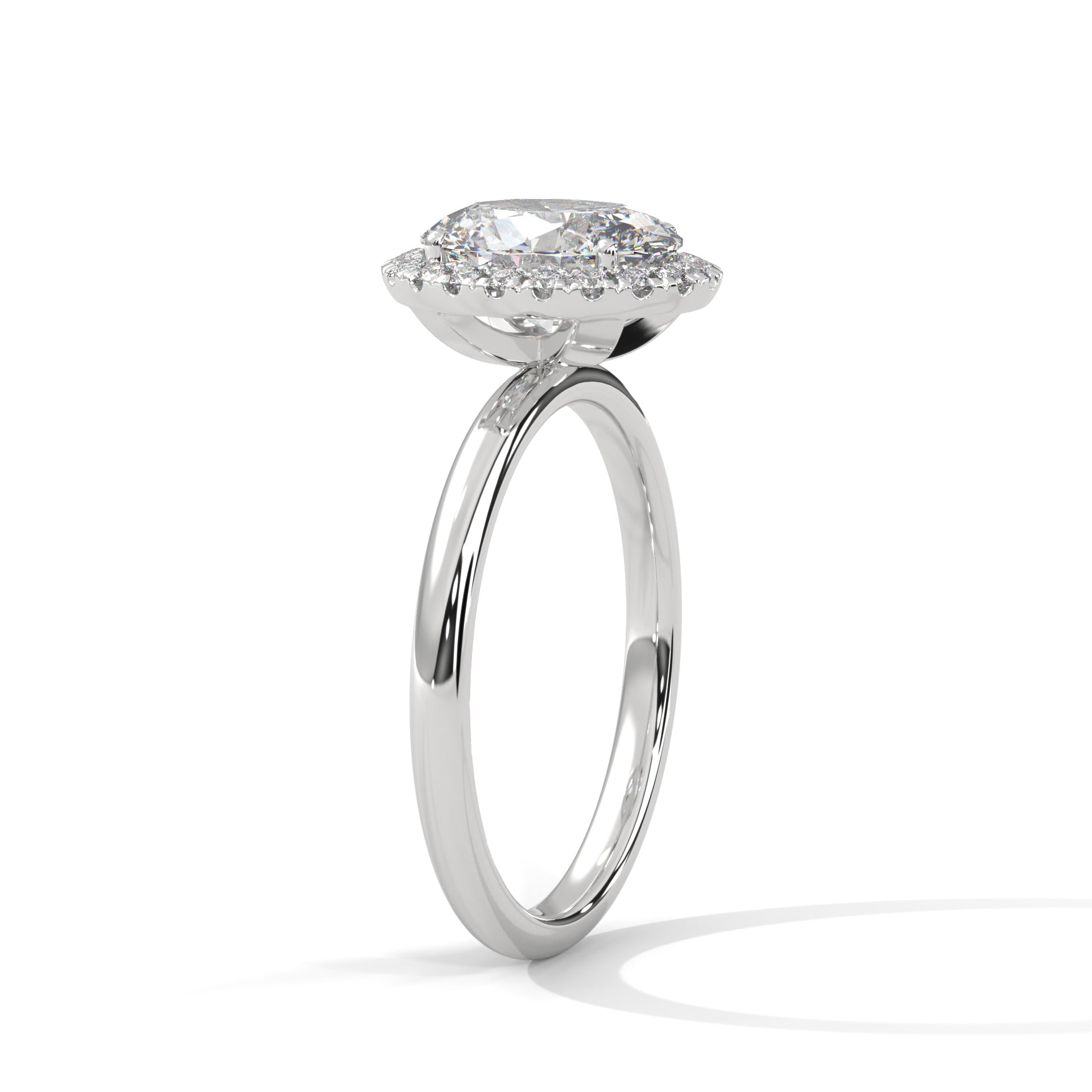 Felina 1.5ct Cushion Lab-Grown Diamond Pave Engagement Ring | 1.66 CTW