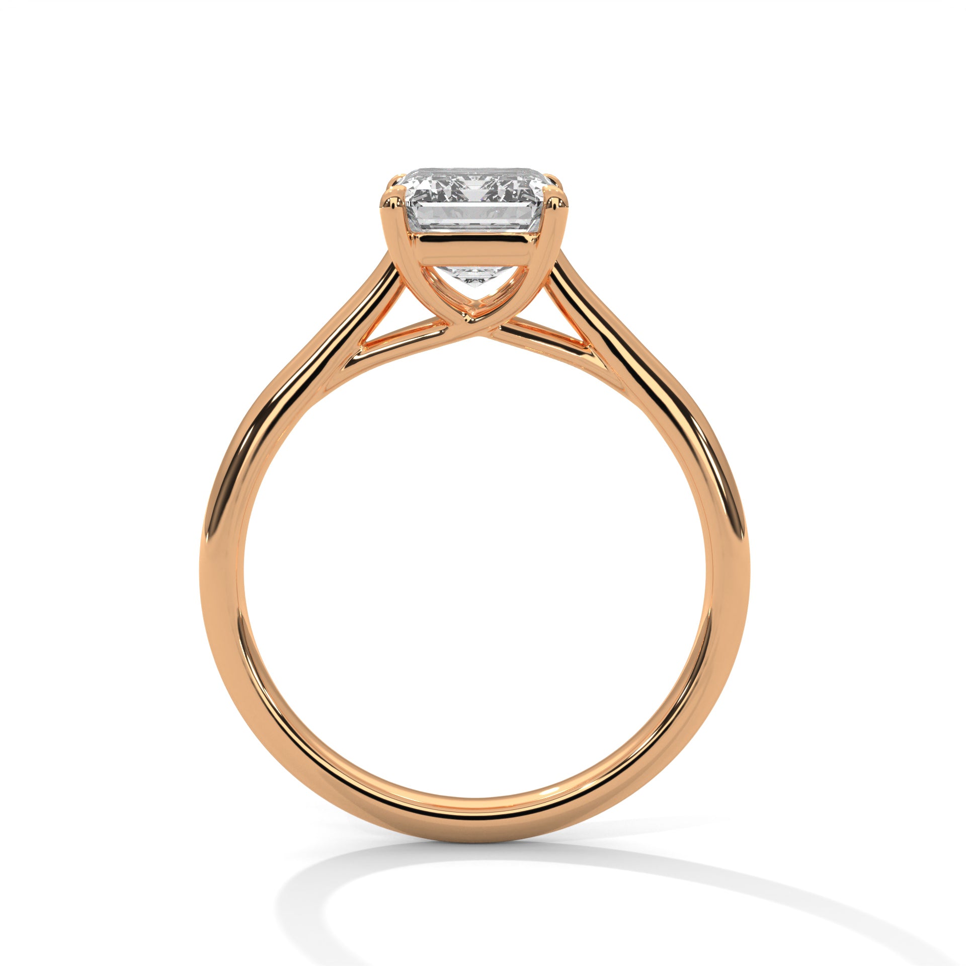 Celeste 2 CT Cushion Diamond Solitaire Engagement Ring | 14K & 18K Gold