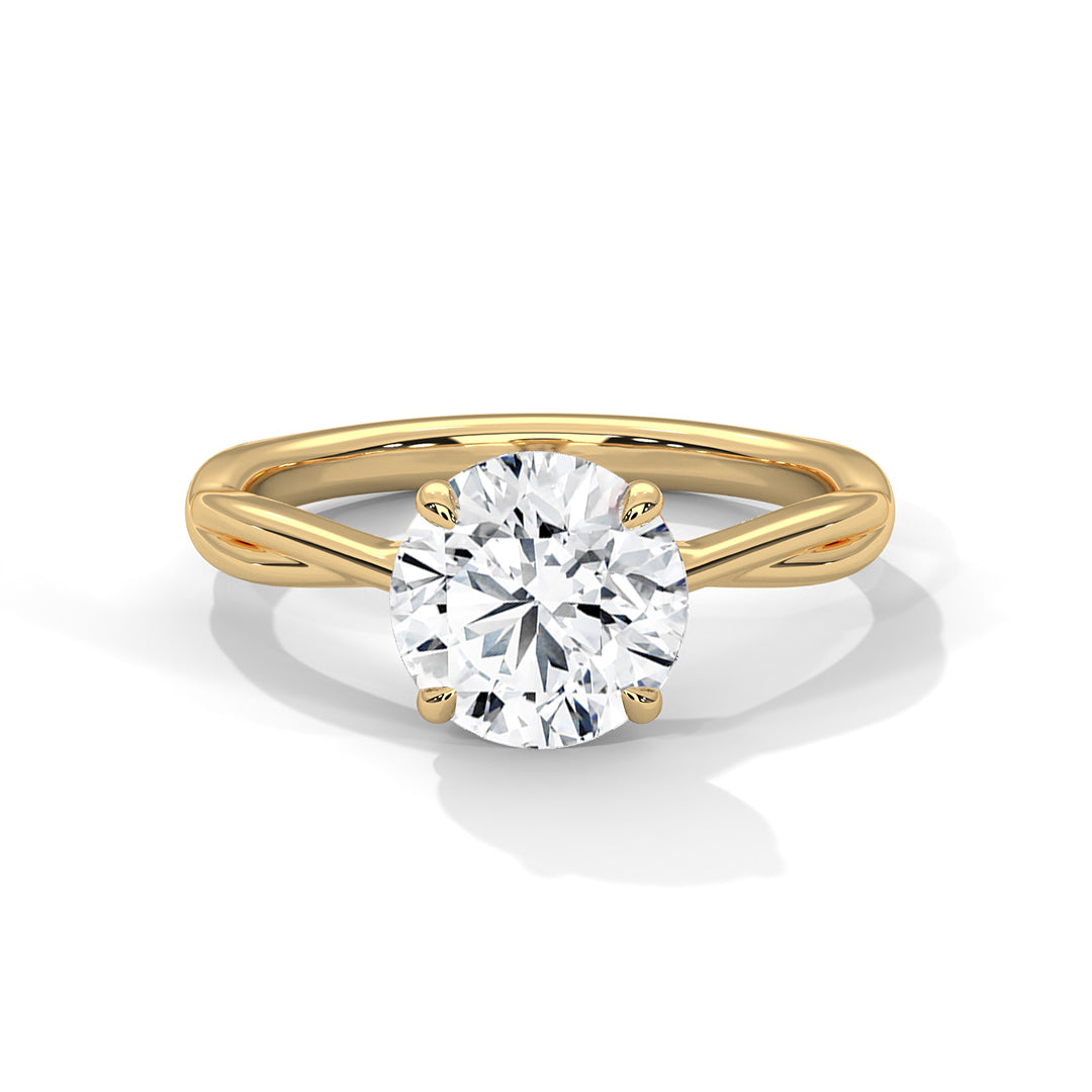 Alina 1ct Round Lab-Grown Diamond Solitaire Engagement Ring