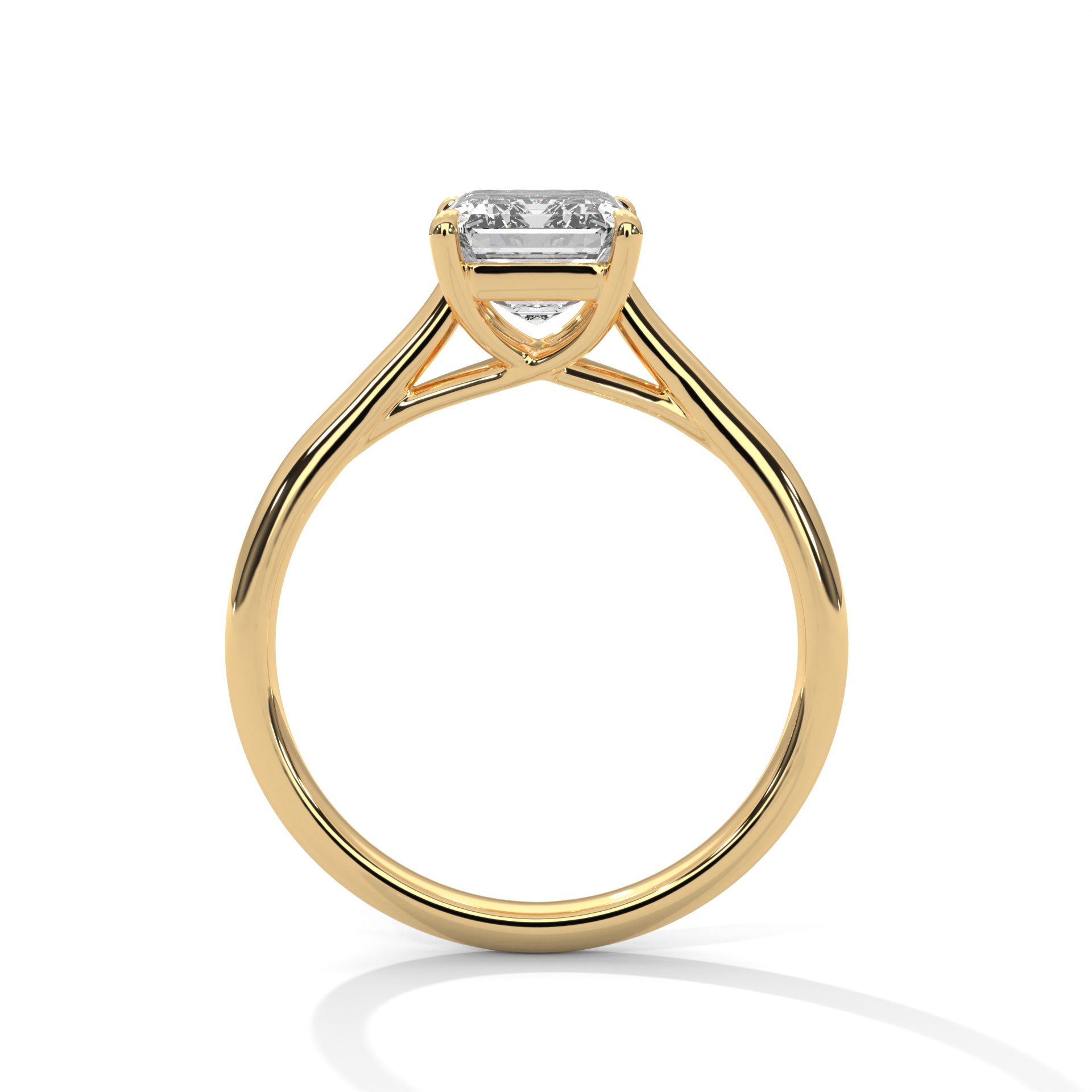 Celeste 2 CT Cushion Diamond Solitaire Engagement Ring | 14K & 18K Gold