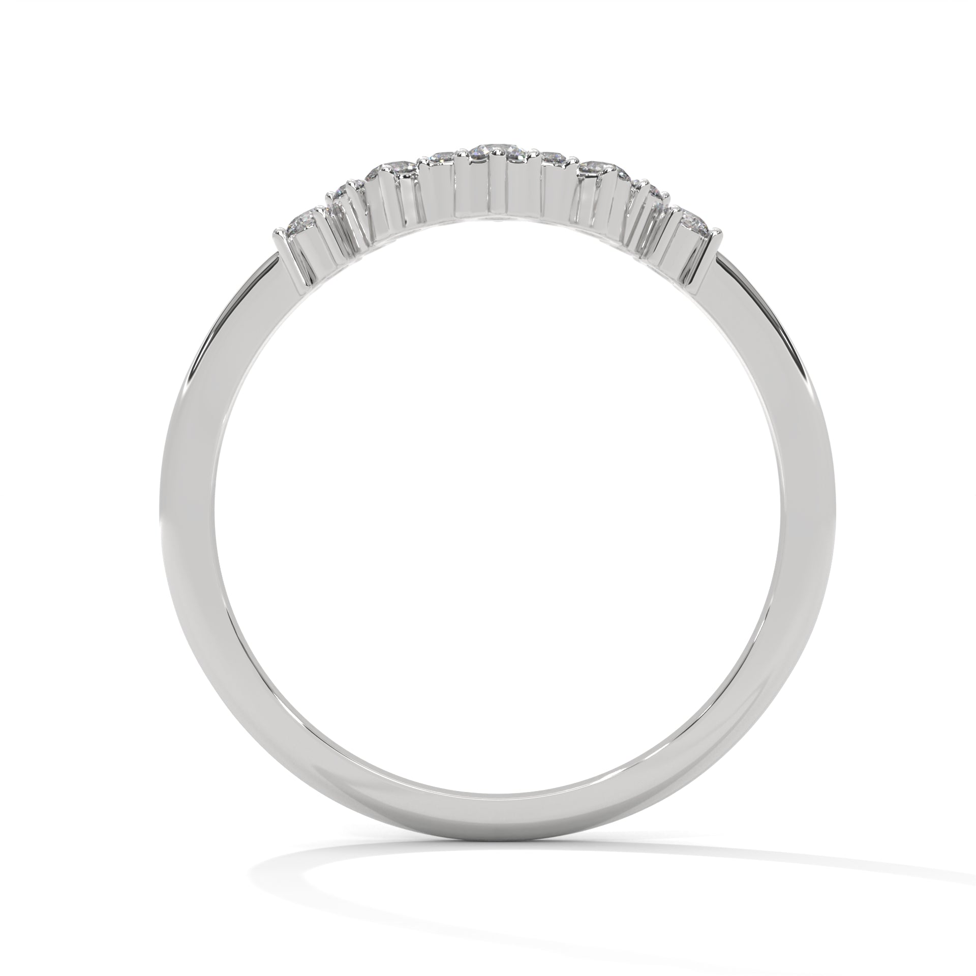 Elegant Round Lab-Grown Diamond Gold Wedding Band | 0.15 CTW