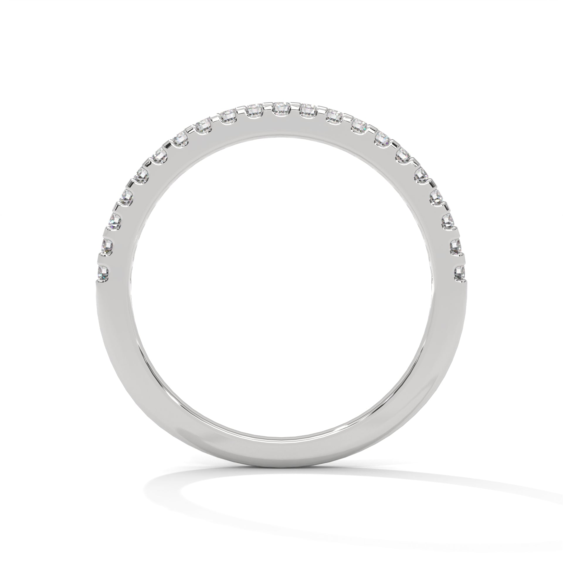 Eternal Sparkle: Gold Round Diamond Half-Eternity Band | 0.26 CTW
