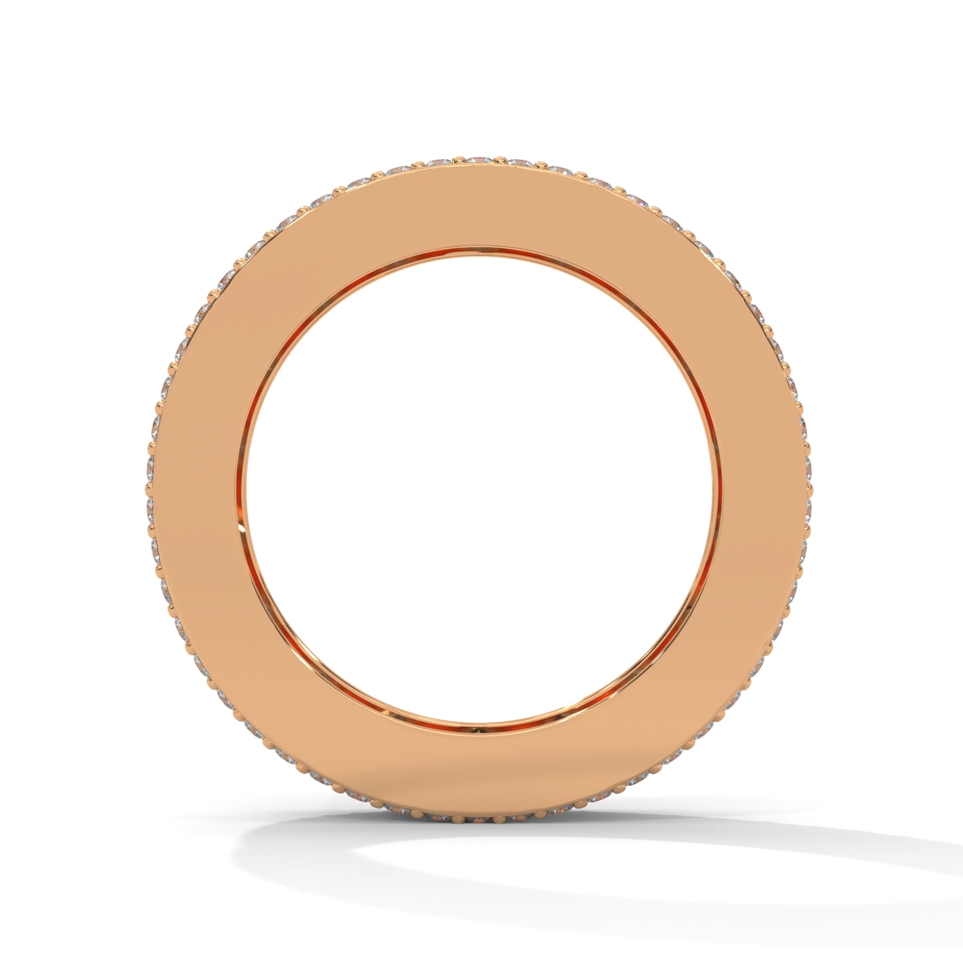 Regal Radiance: Gold Princess and Round Diamond Band Ring | 4.04 CTW