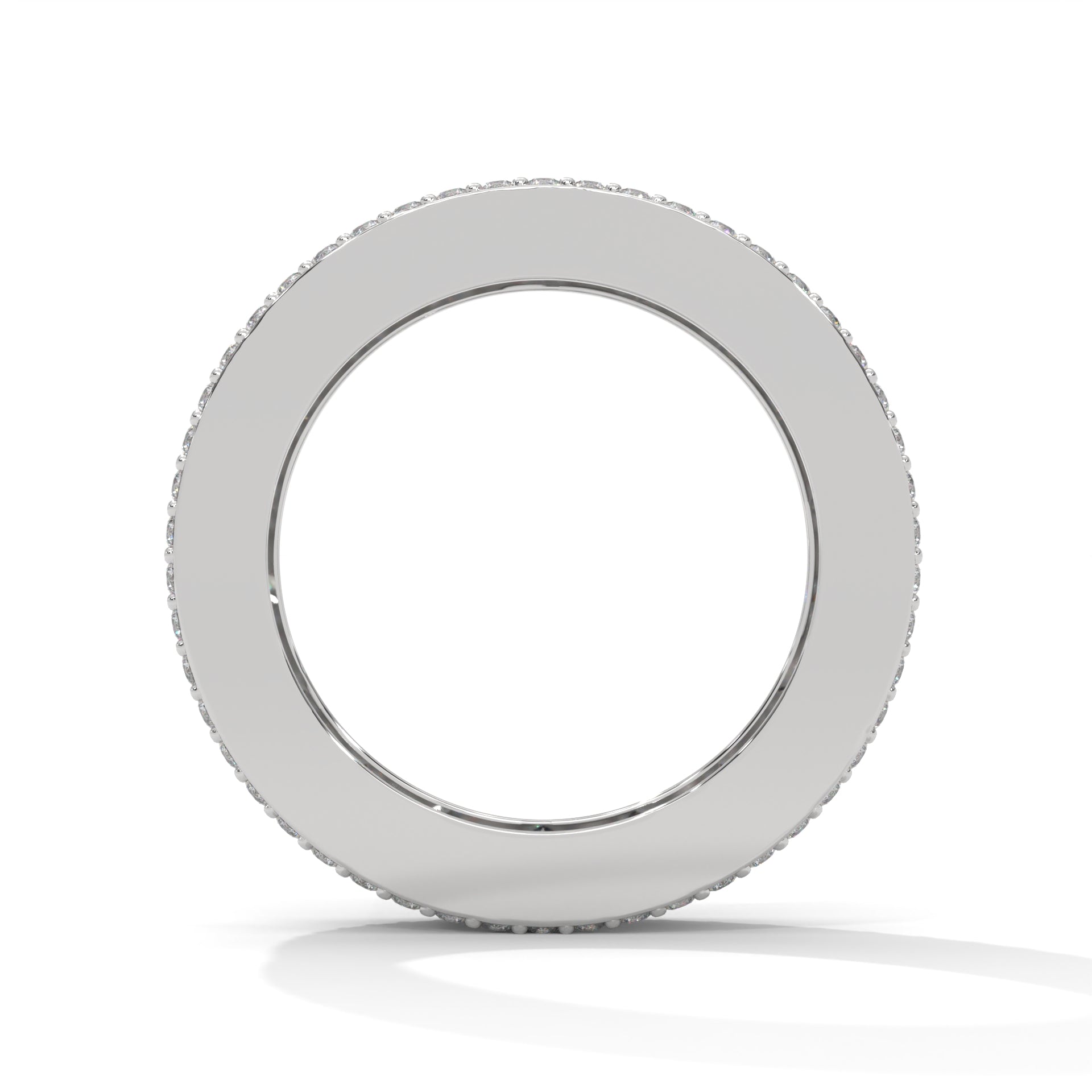 Regal Radiance: Gold Princess and Round Diamond Band Ring | 4.04 CTW