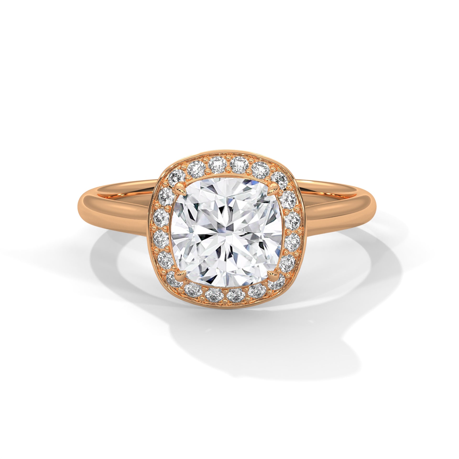 Regal Halo 3CT Cushion Lab-Grown Diamond Engagement Ring | 3.16 CTW