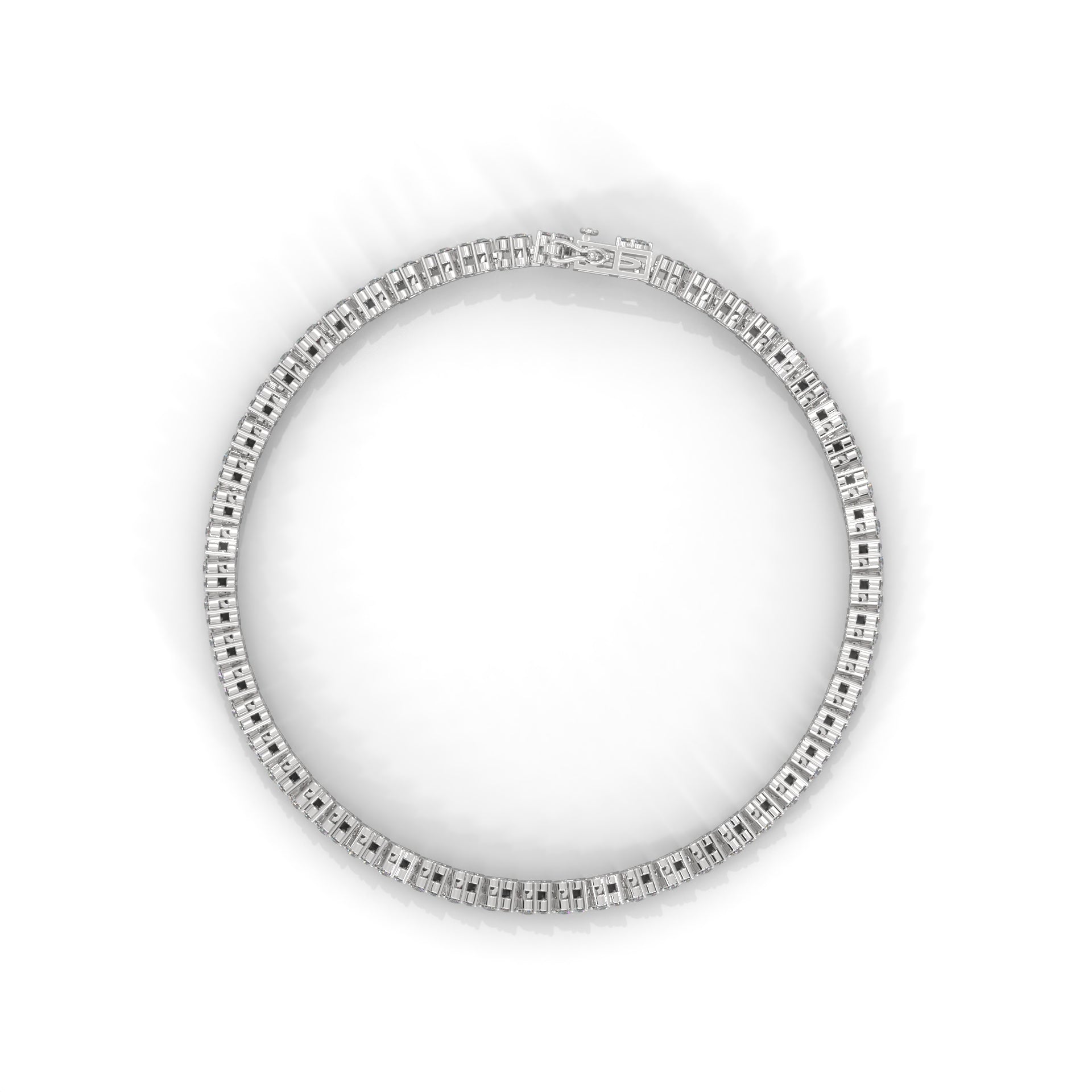Classic Round Lab-Grown Diamond Gold Tennis Bracelet | 2.01 CTW