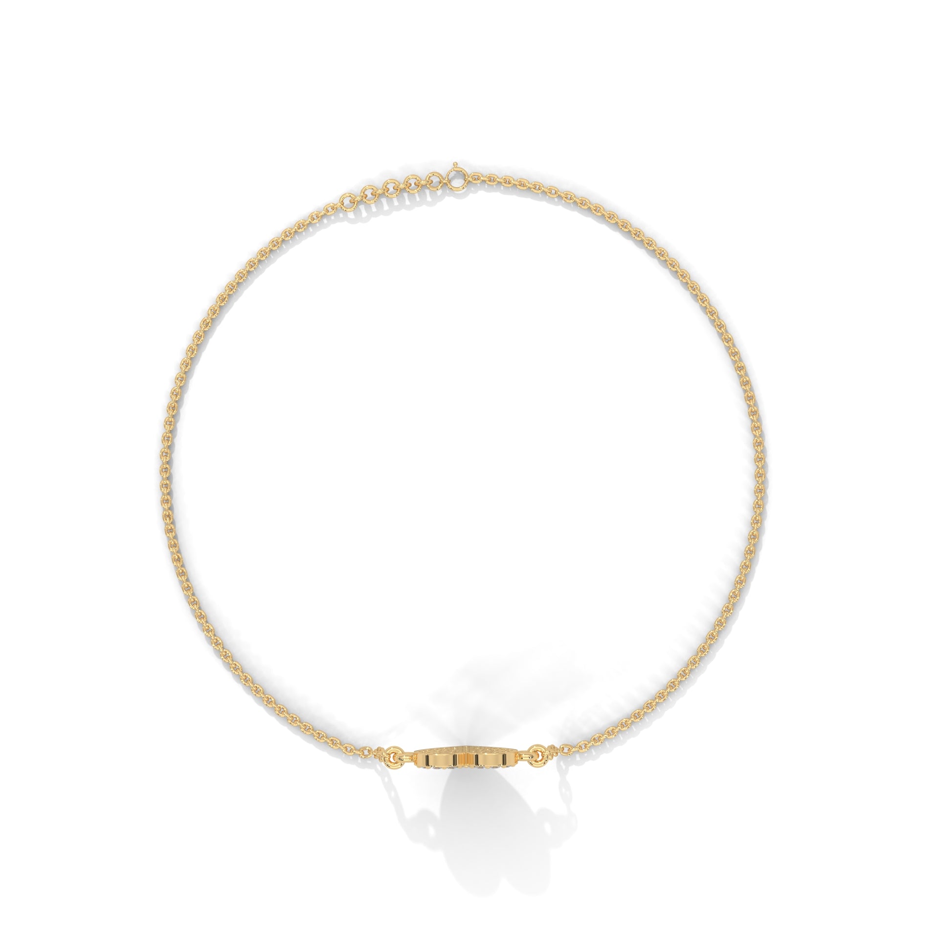 Amora Pave-Set Heart Lab-Grown Diamond Gold Bracelet | 0.26 CTW