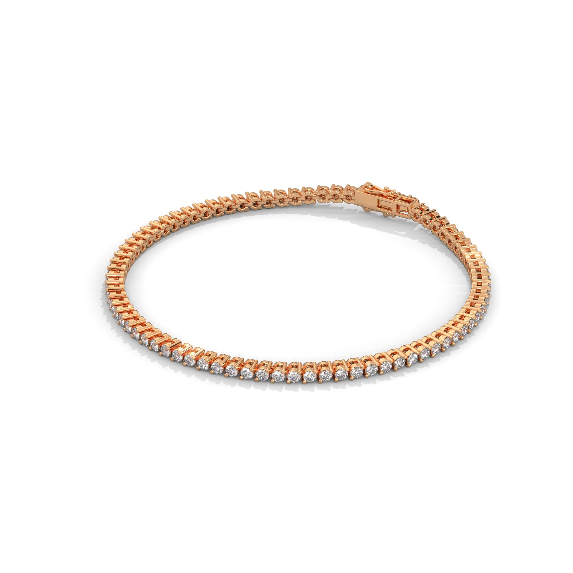 CelesteGrad Round-Cut Lab-Grown Diamond Graduated Tennis Bracelet | 2.29 CTW