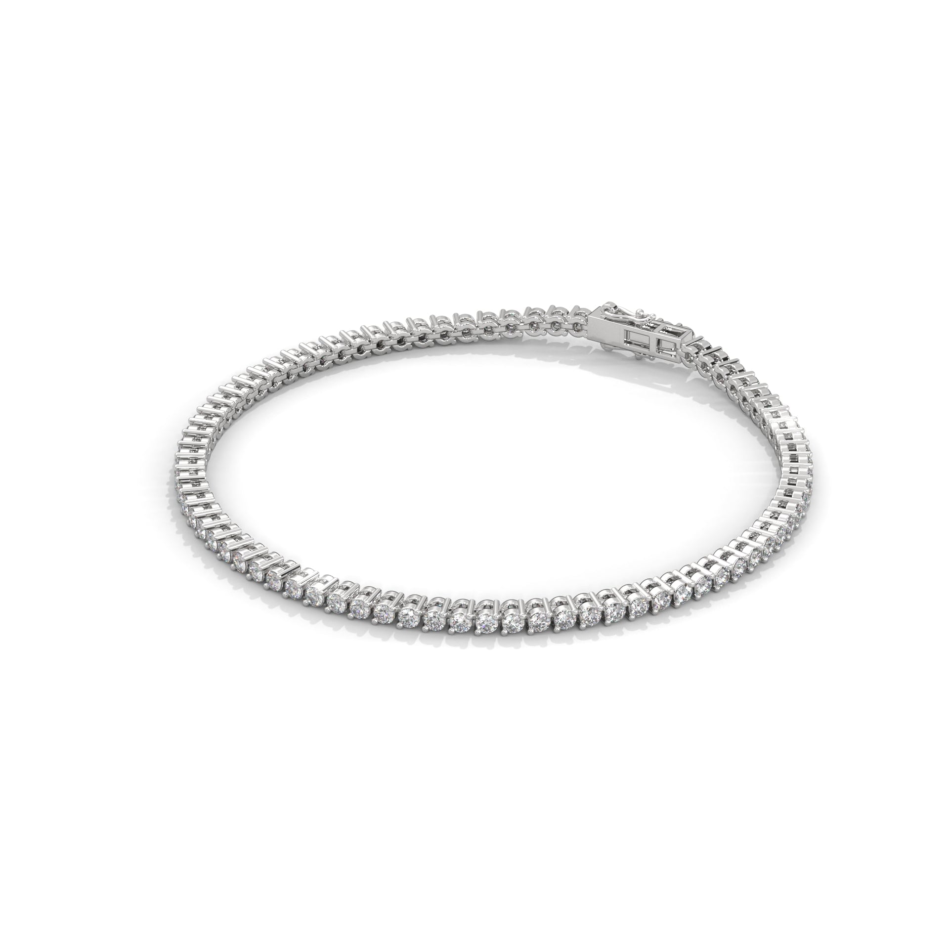 CelesteGrad Round-Cut Lab-Grown Diamond Graduated Tennis Bracelet | 2.29 CTW