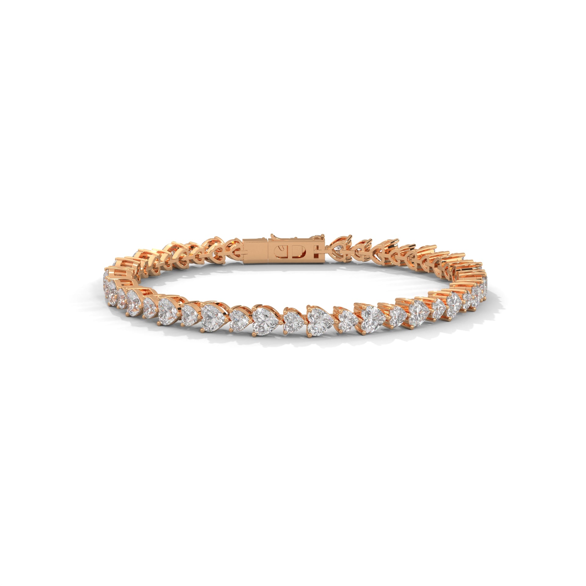 EternalHeart Heart-Cut Lab-Grown Diamond Tennis Bracelet | 10.4 CTW