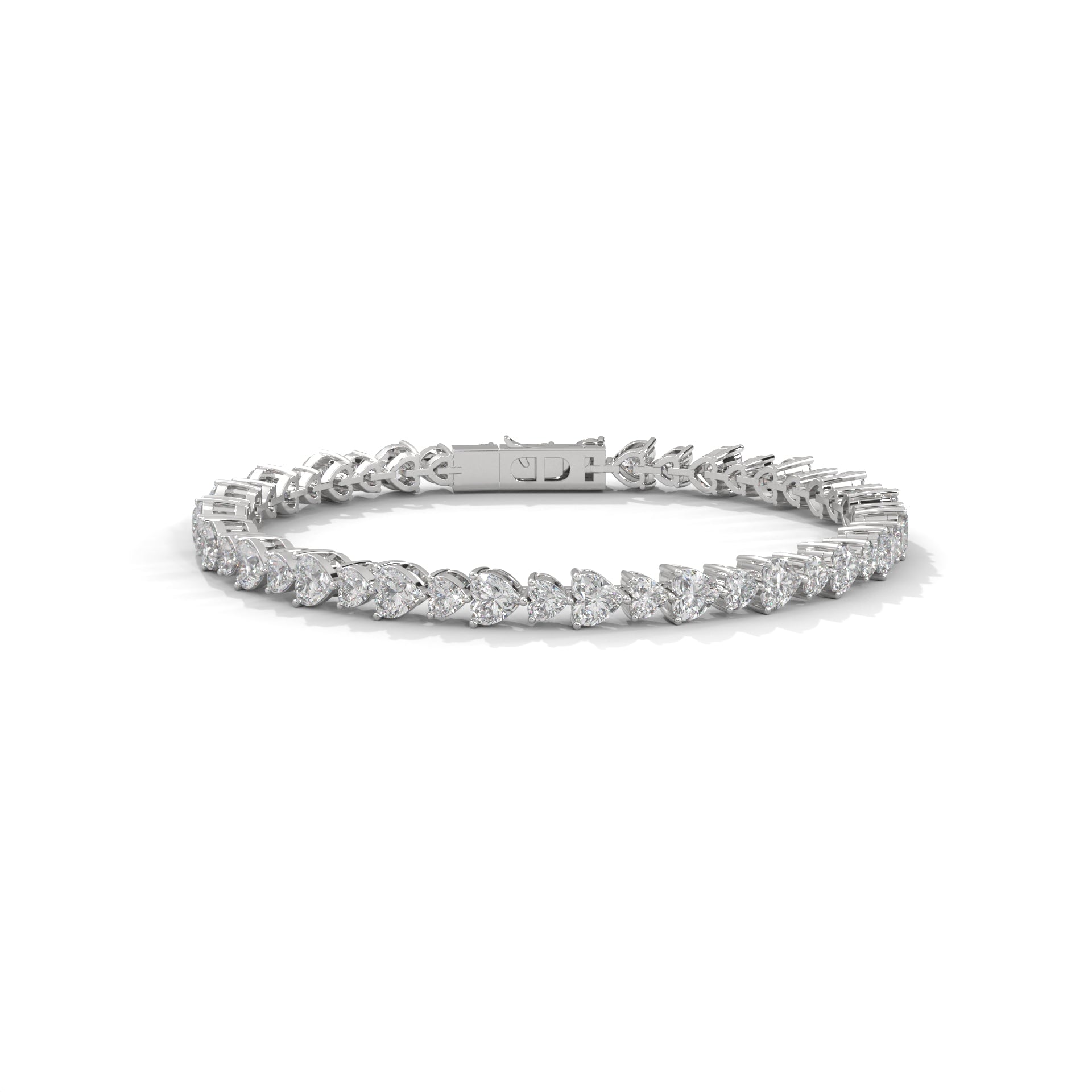 EternalHeart Heart-Cut Lab-Grown Diamond Tennis Bracelet | 10.4 CTW