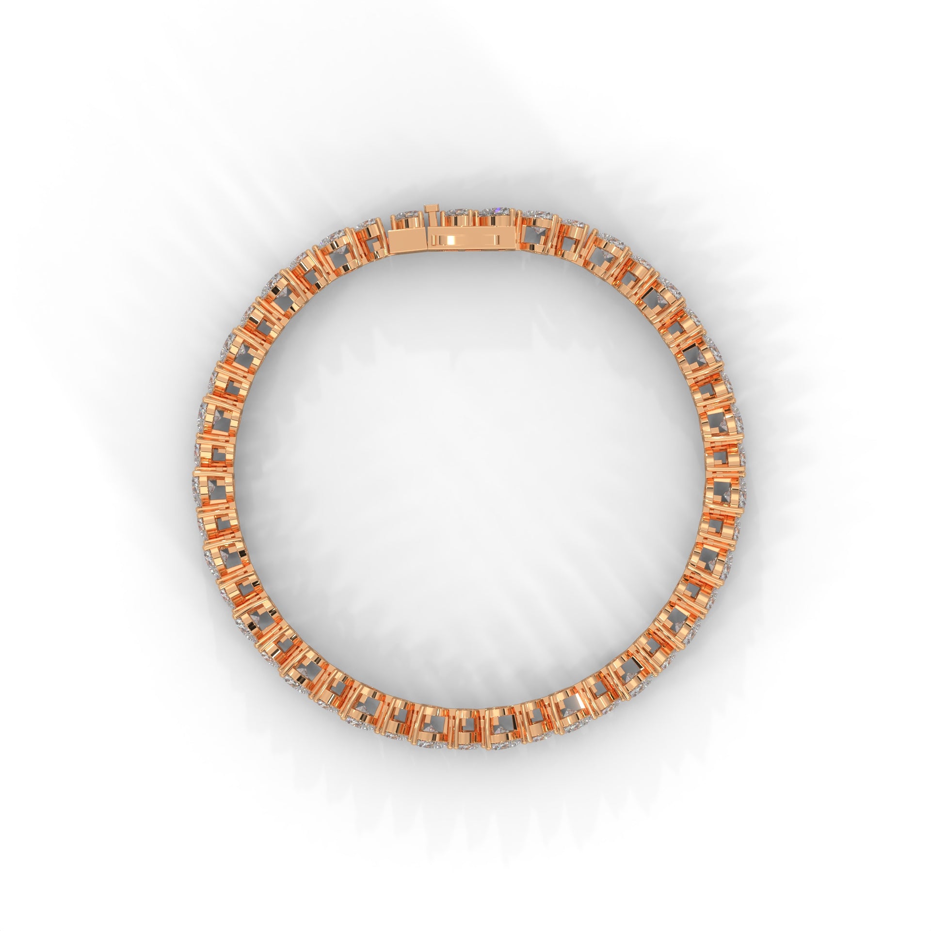 EternalHeart Heart-Cut Lab-Grown Diamond Tennis Bracelet | 10.4 CTW