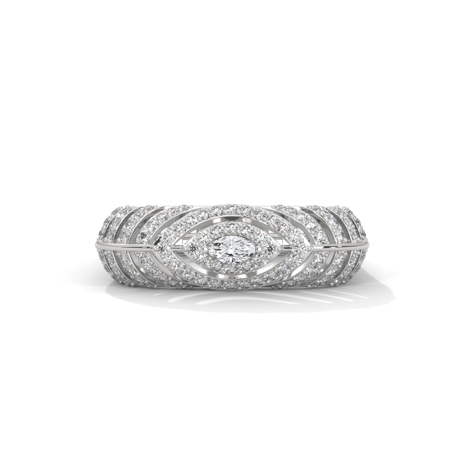 Celestia 0.58 CTW Marquise & Round Lab-Grown Diamond Ring