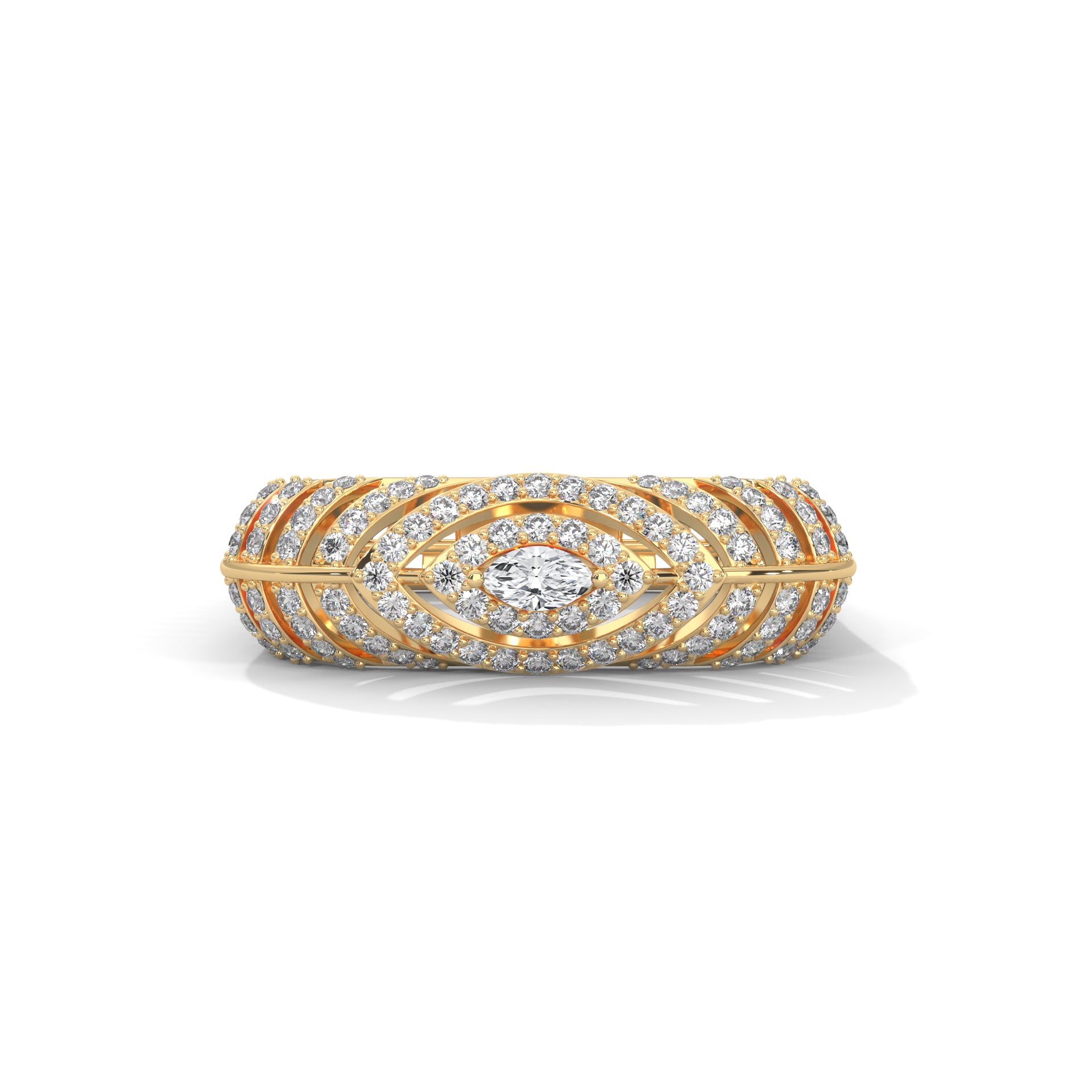 Celestia 0.58 CTW Marquise & Round Lab-Grown Diamond Ring