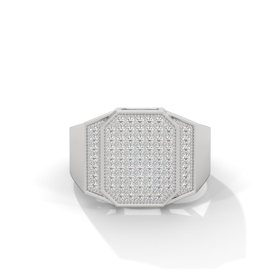 Prestige 0.73 CTW Round Lab-Grown Diamond Octagon Men's Ring