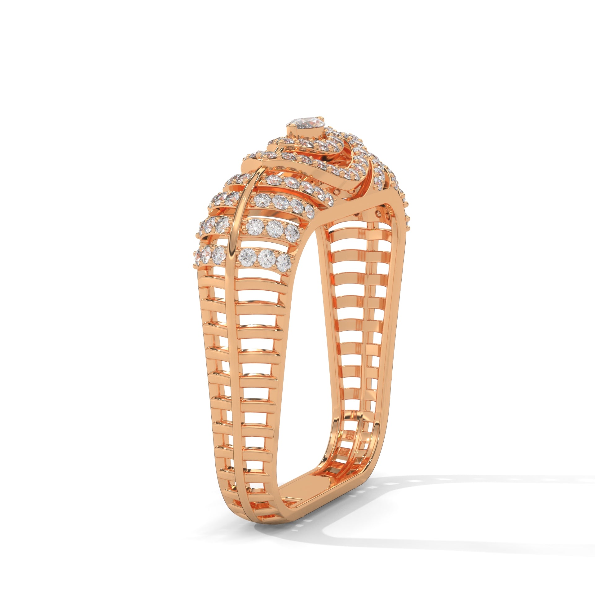 Celestia 0.58 CTW Marquise & Round Lab-Grown Diamond Ring