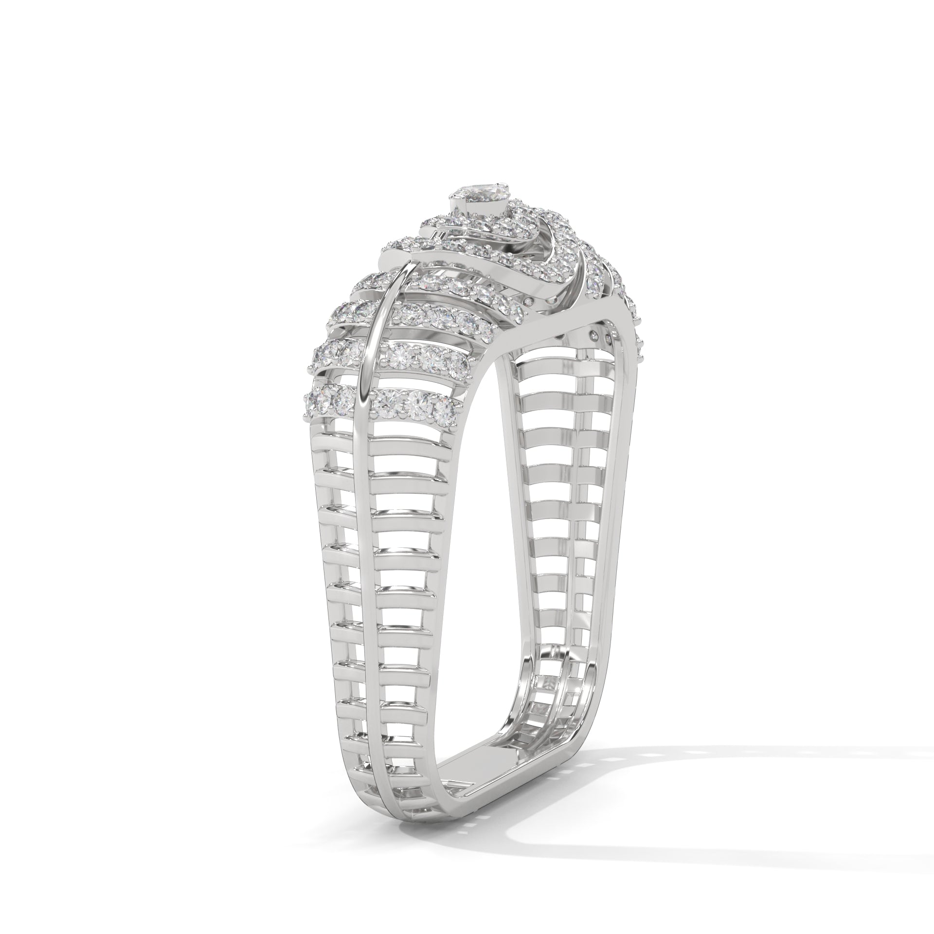 Celestia 0.58 CTW Marquise & Round Lab-Grown Diamond Ring