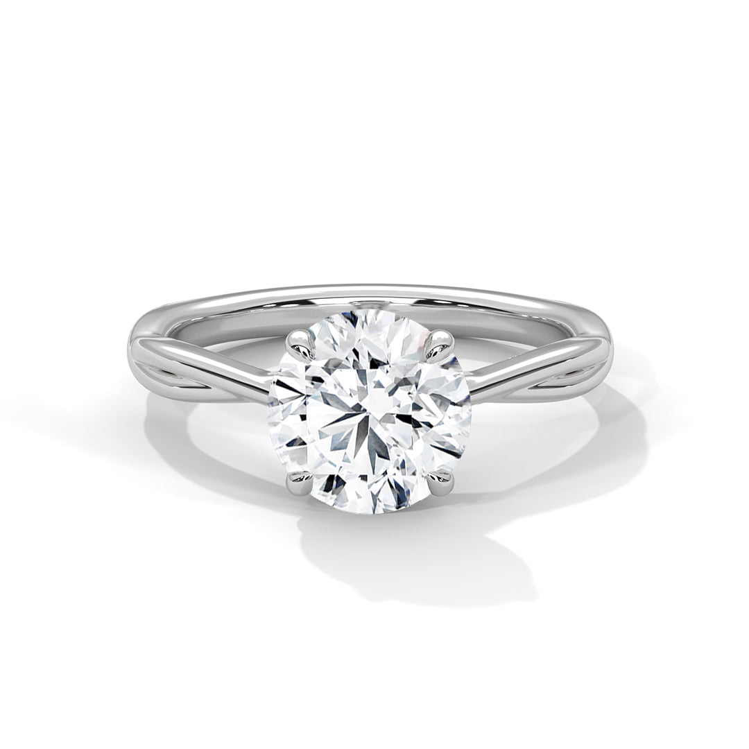 Alina 1ct Round Lab-Grown Diamond Solitaire Engagement Ring