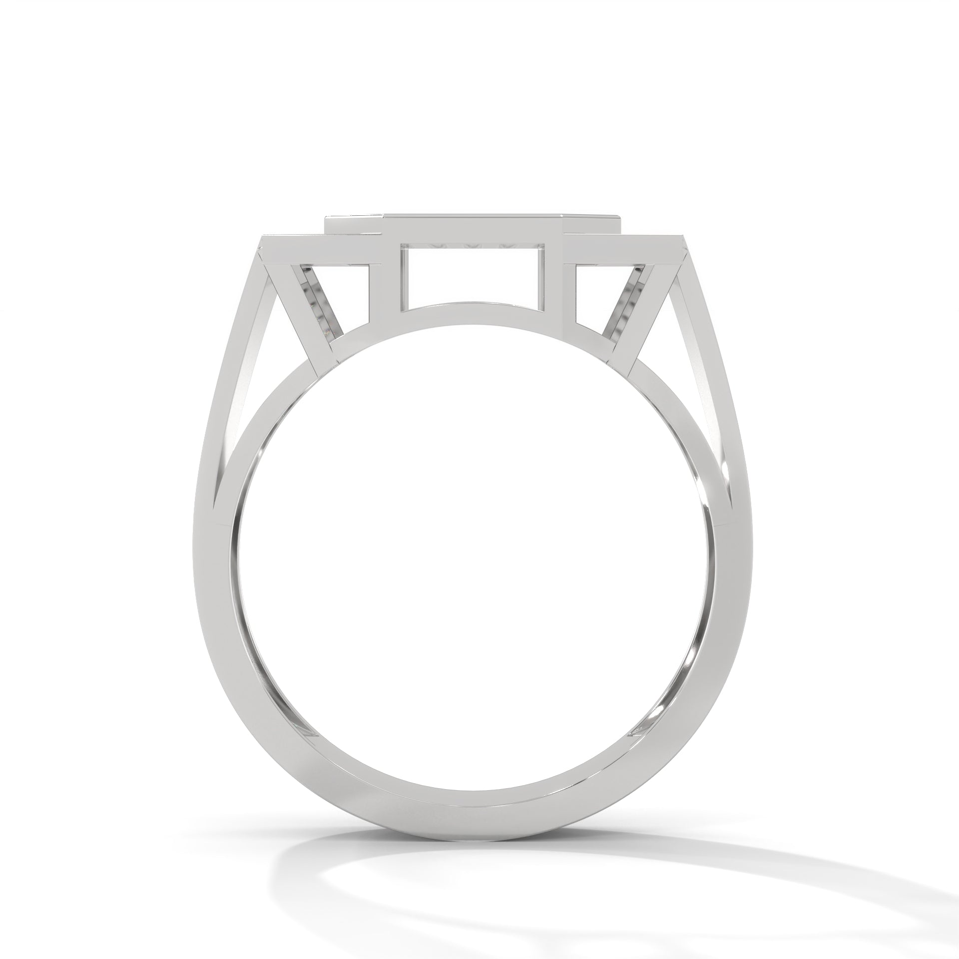 Prestige 0.73 CTW Round Lab-Grown Diamond Octagon Men's Ring