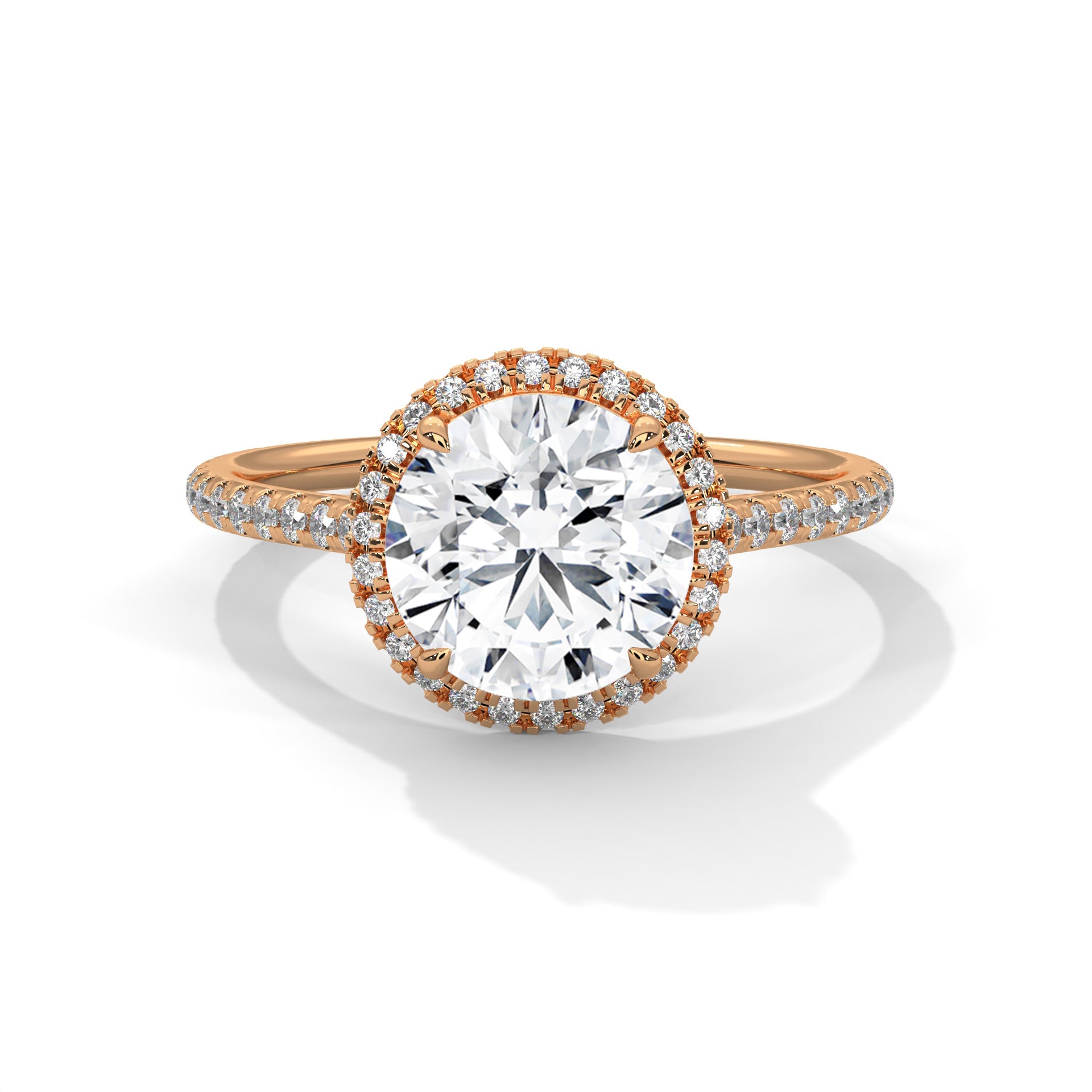 Brilliance 3CT Round Lab-Grown Diamond Engagement Ring | 3.34 CTW