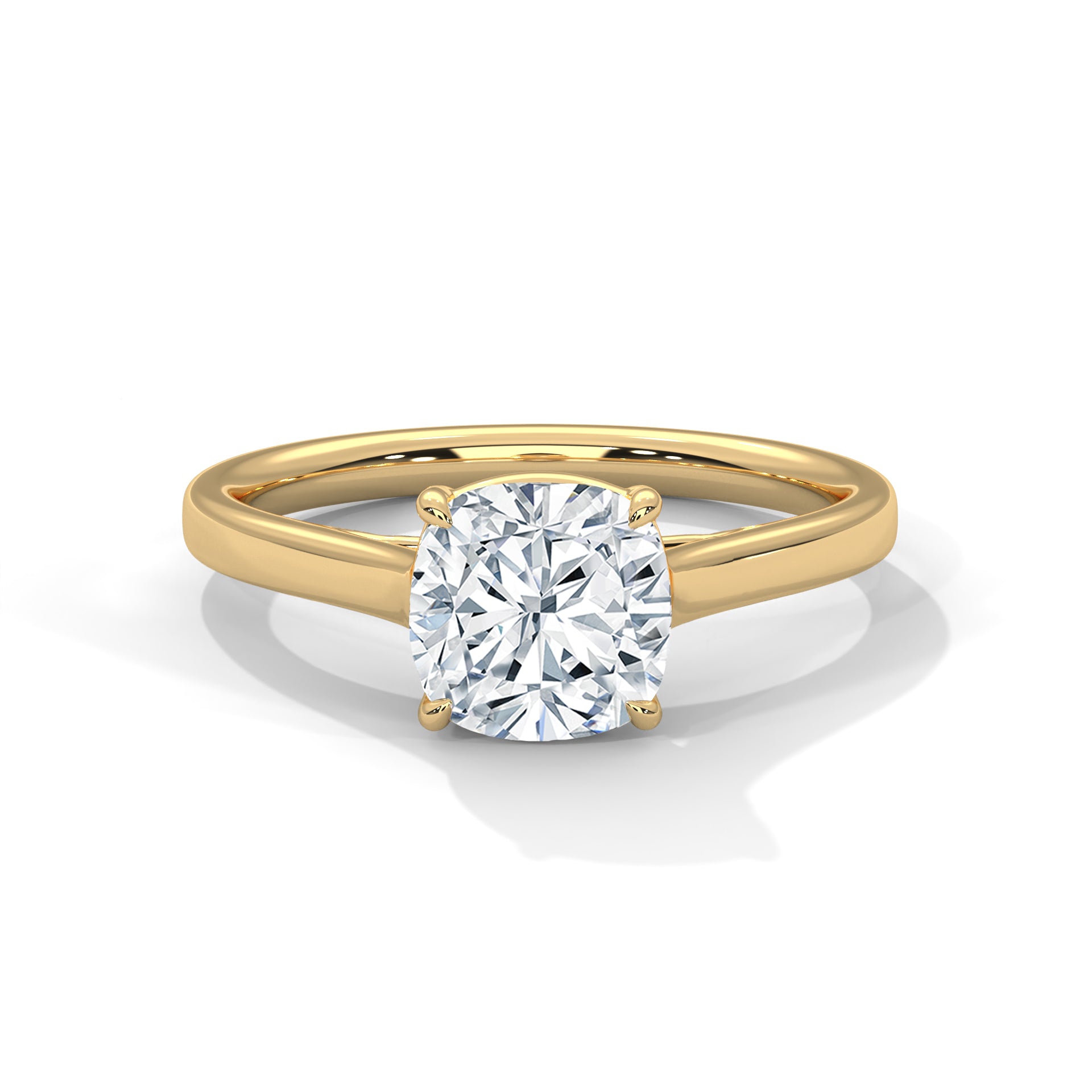 Celestia 2.00 CT Cushion-Cut Diamond Solitaire Ring | 14K & 18K Gold