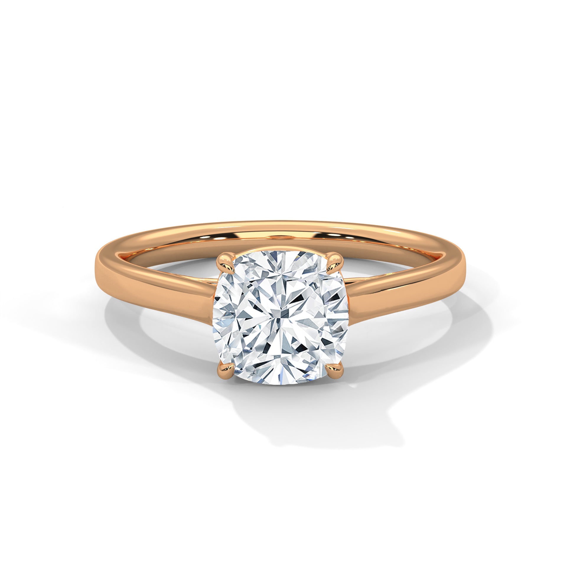 Celestia 2.00 CT Cushion-Cut Diamond Solitaire Ring | 14K & 18K Gold