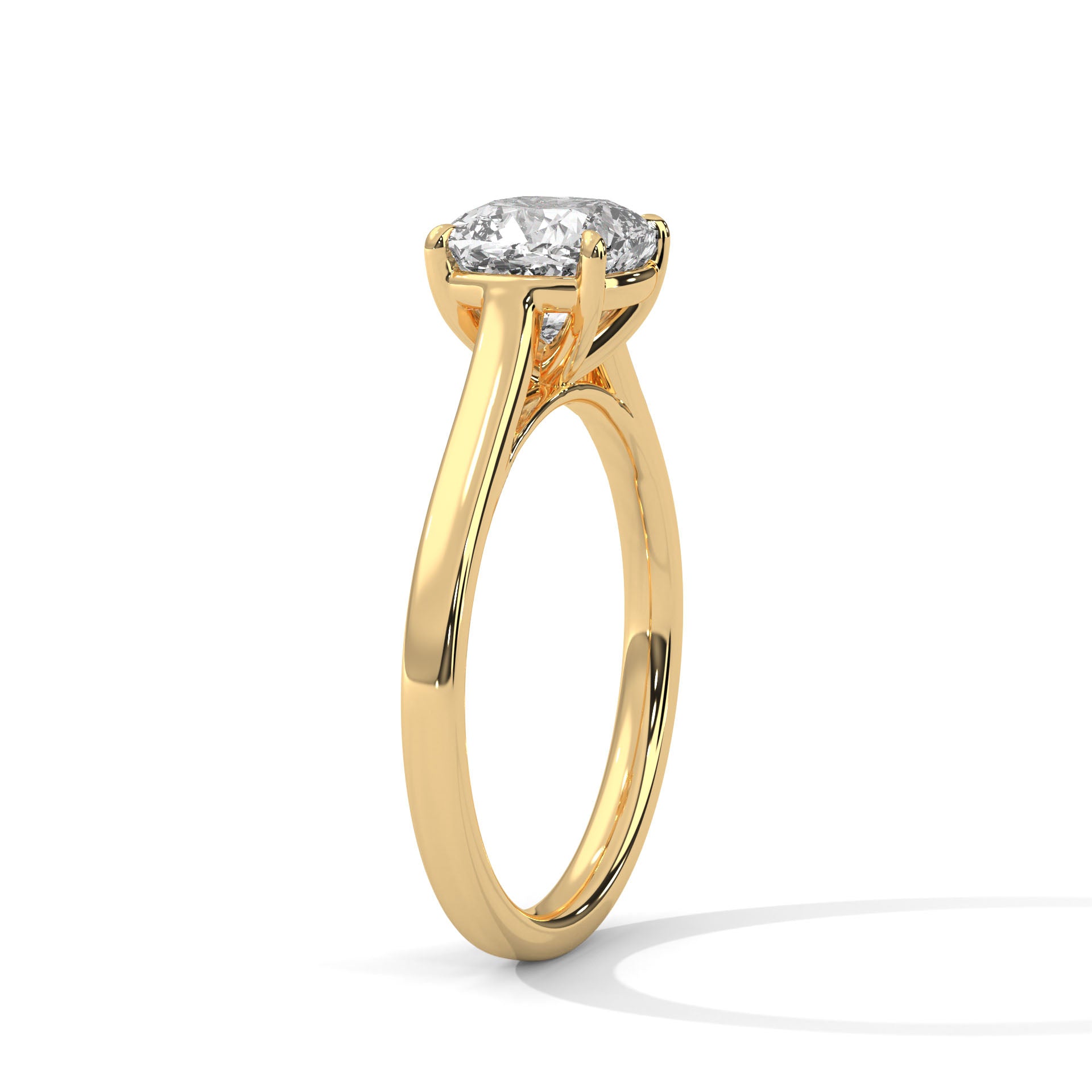 Celestia 2.00 CT Cushion-Cut Diamond Solitaire Ring | 14K & 18K Gold