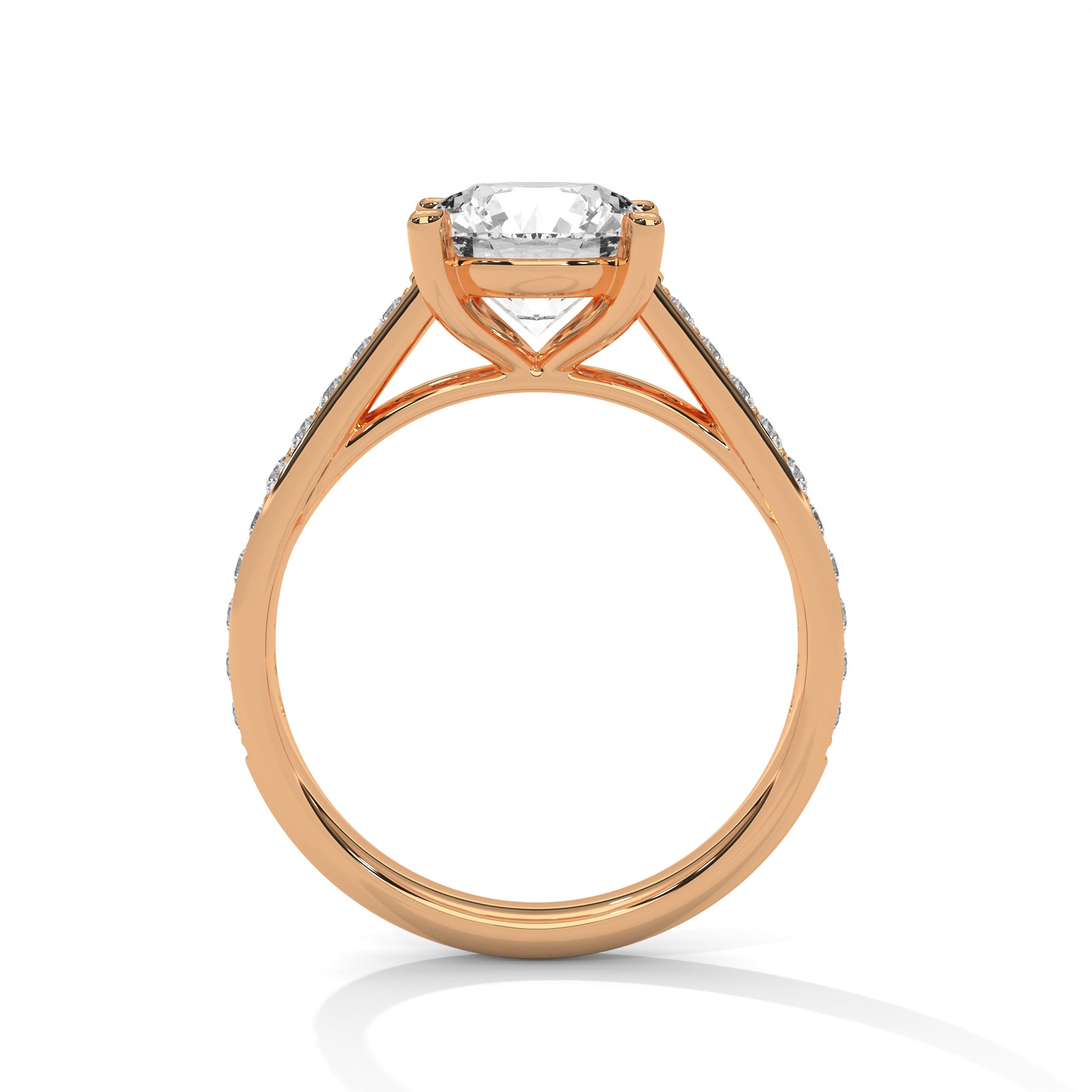 Eternal Glow 1CT Round Lab-Grown Diamond Engagement Ring | 1.28 CTW