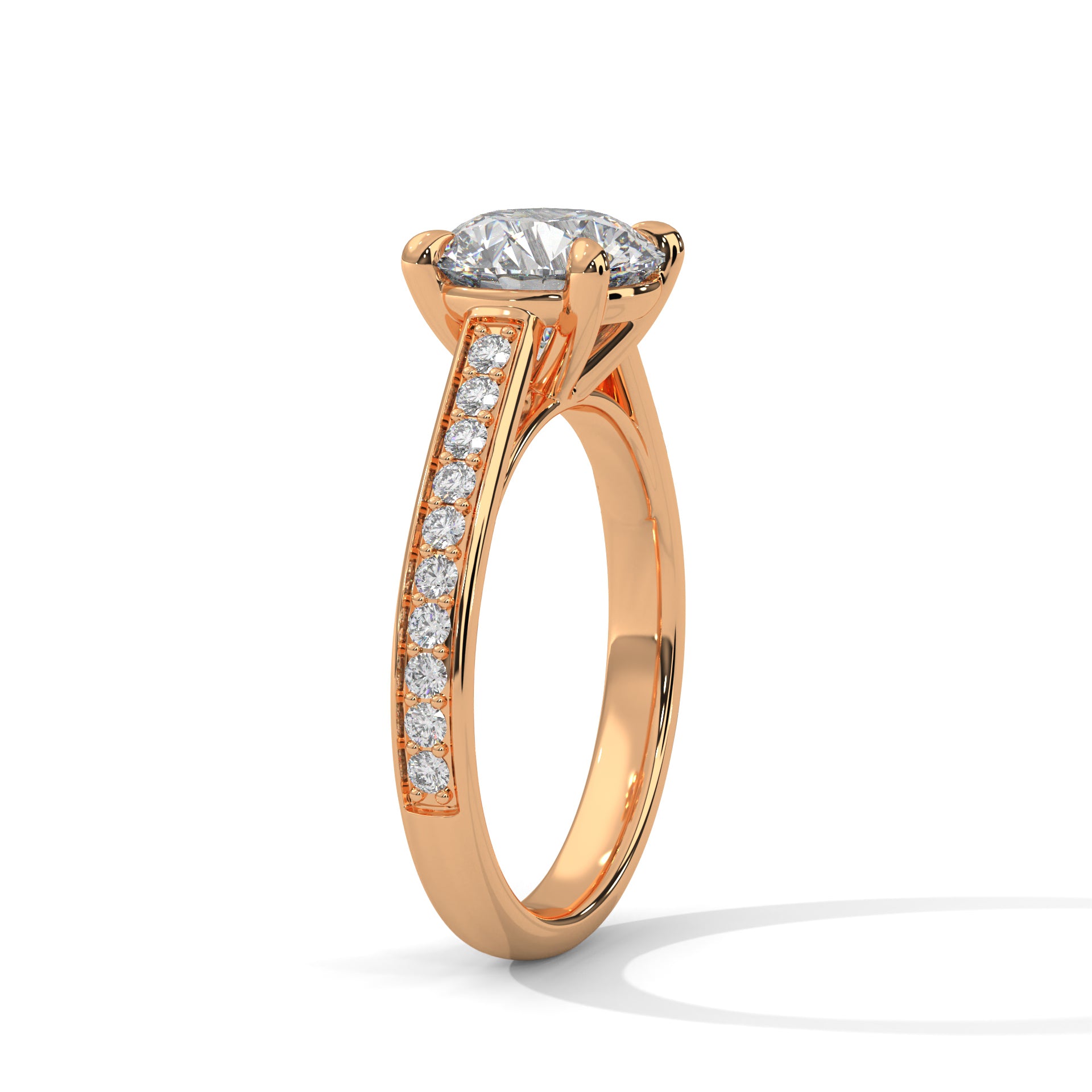 Eternal Glow 1CT Round Lab-Grown Diamond Engagement Ring | 1.28 CTW