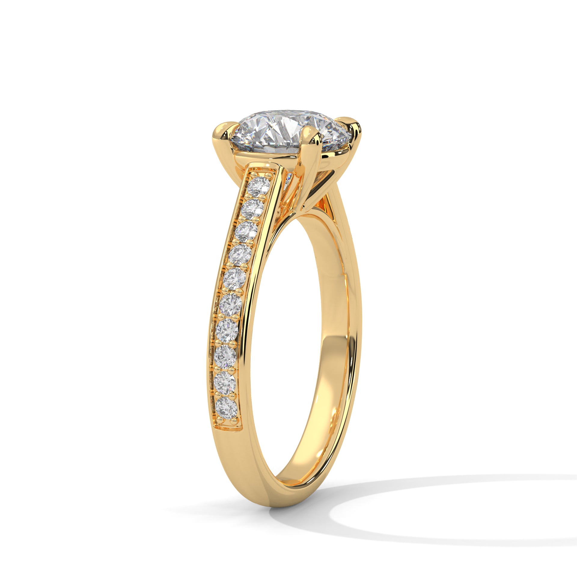 Eternal Glow 1CT Round Lab-Grown Diamond Engagement Ring | 1.28 CTW