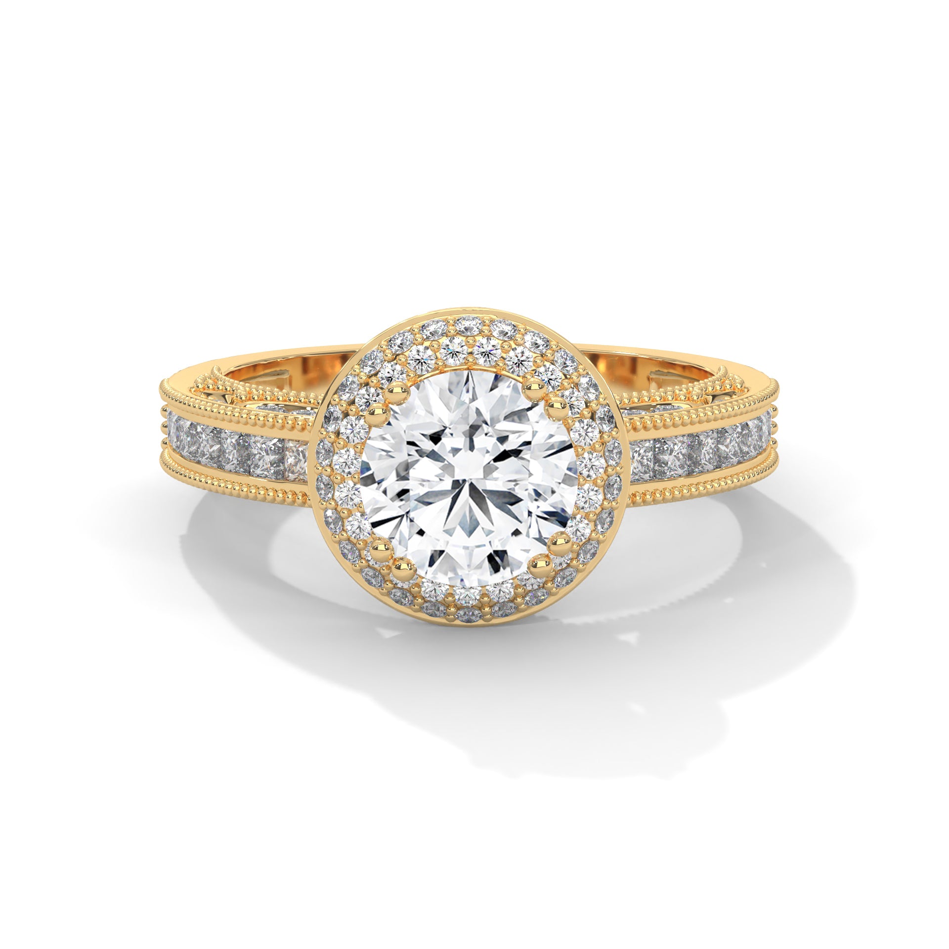 The Grand Aurora 1.92 CTW Round-Cut Diamond Engagement Ring | E-VVS2