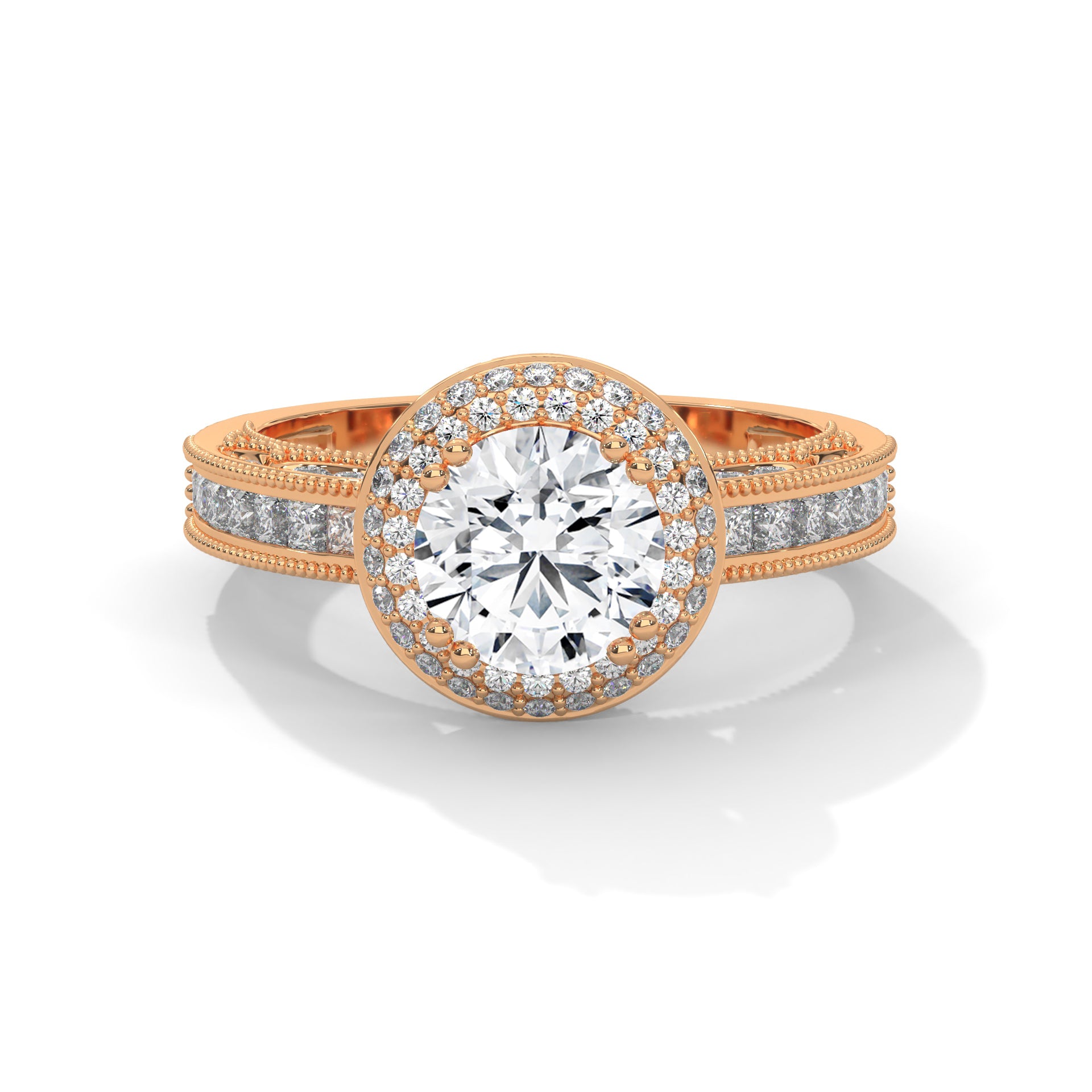 The Grand Aurora 1.92 CTW Round-Cut Diamond Engagement Ring | E-VVS2