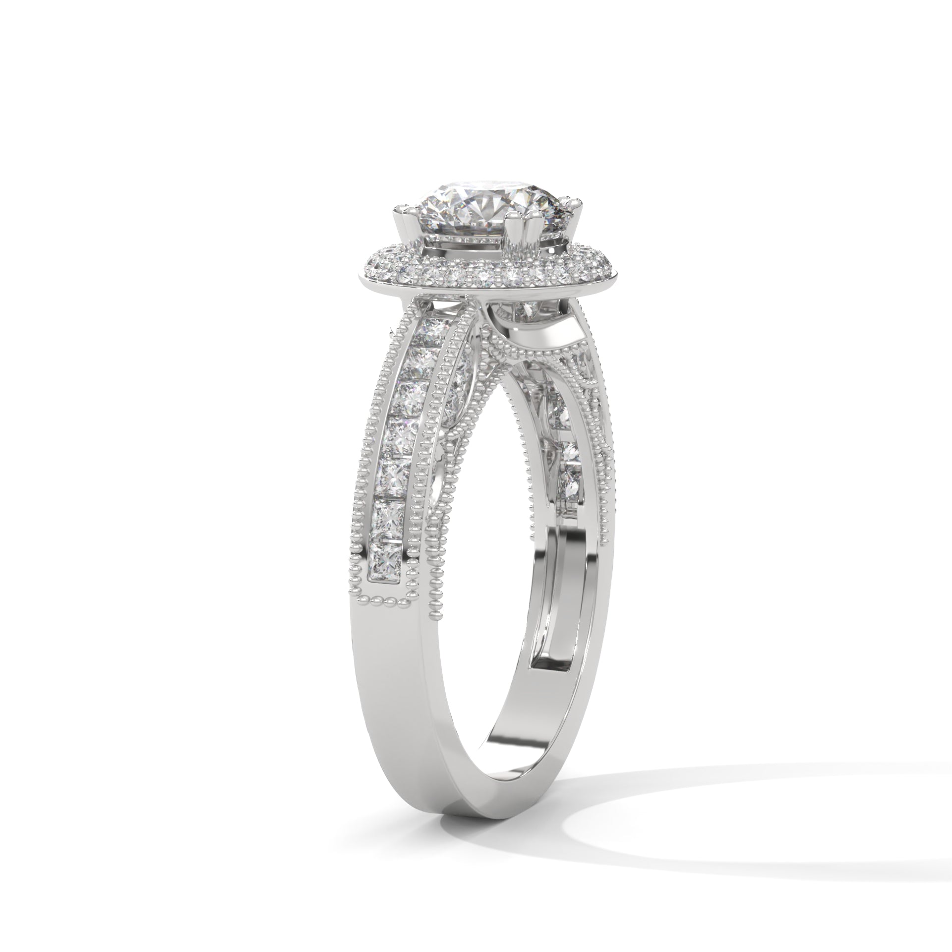 The Grand Aurora 1.92 CTW Round-Cut Diamond Engagement Ring | E-VVS2