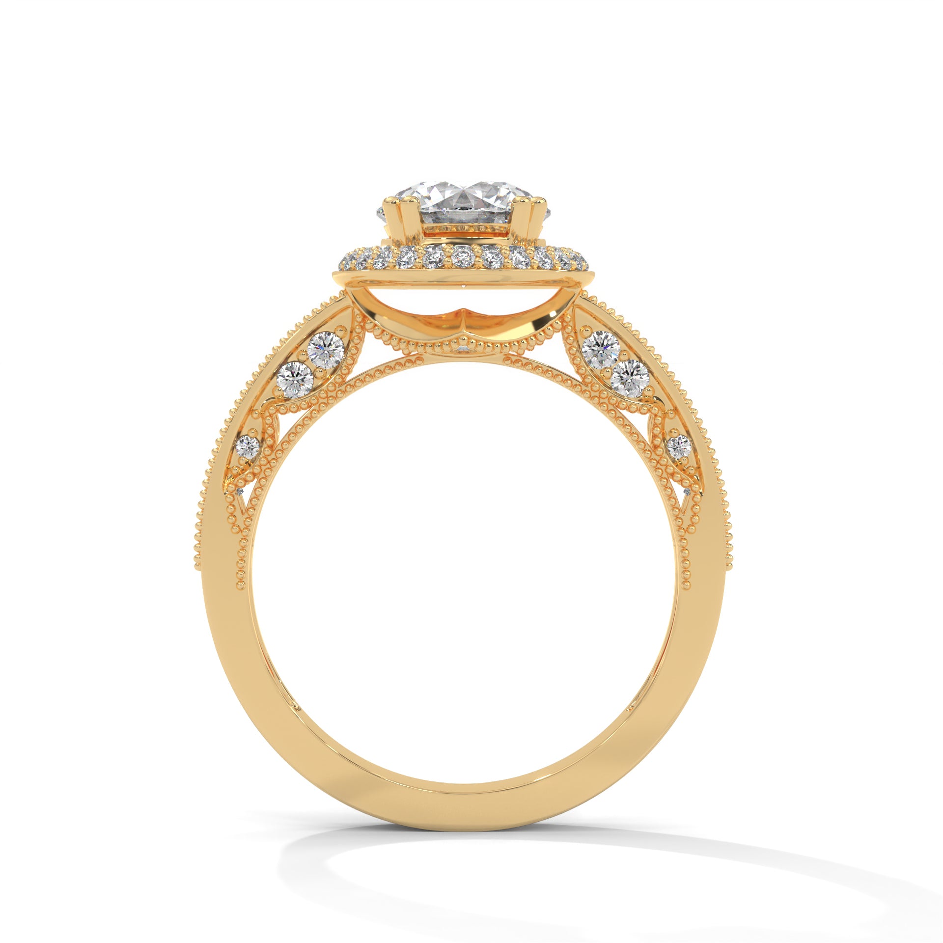 The Grand Aurora 1.92 CTW Round-Cut Diamond Engagement Ring | E-VVS2