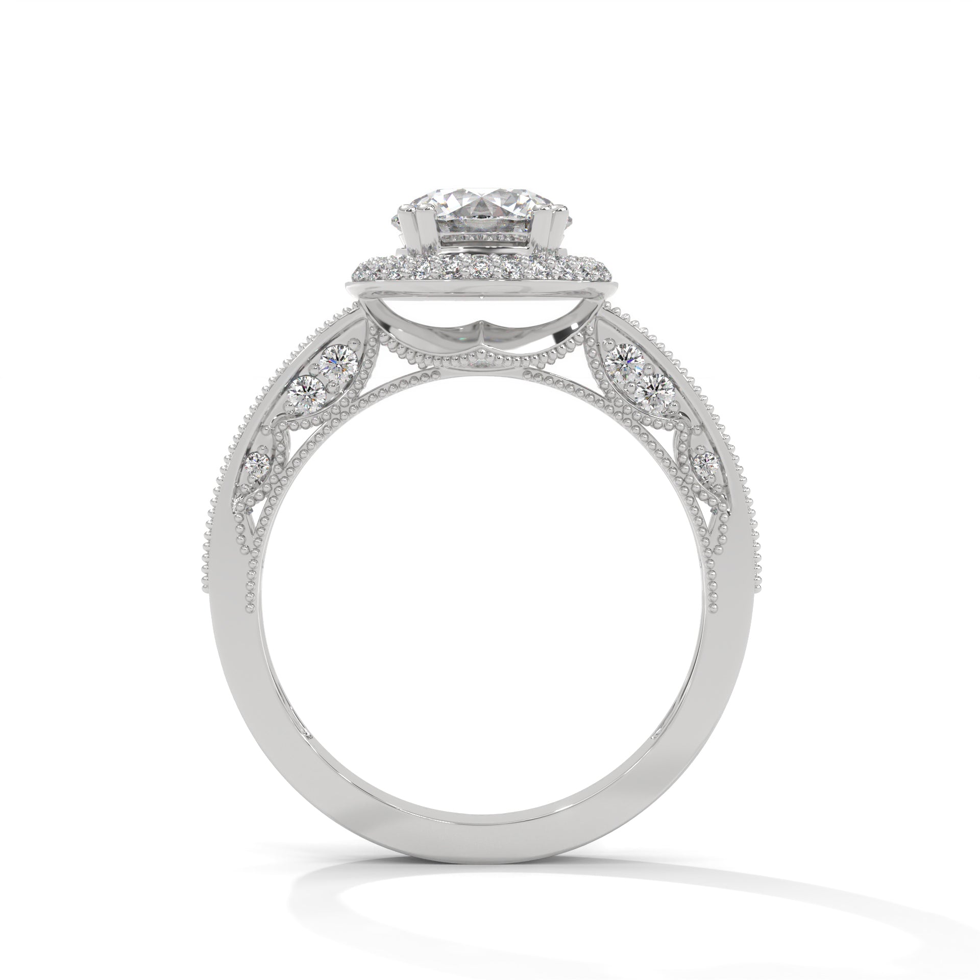 The Grand Aurora 1.92 CTW Round-Cut Diamond Engagement Ring | E-VVS2