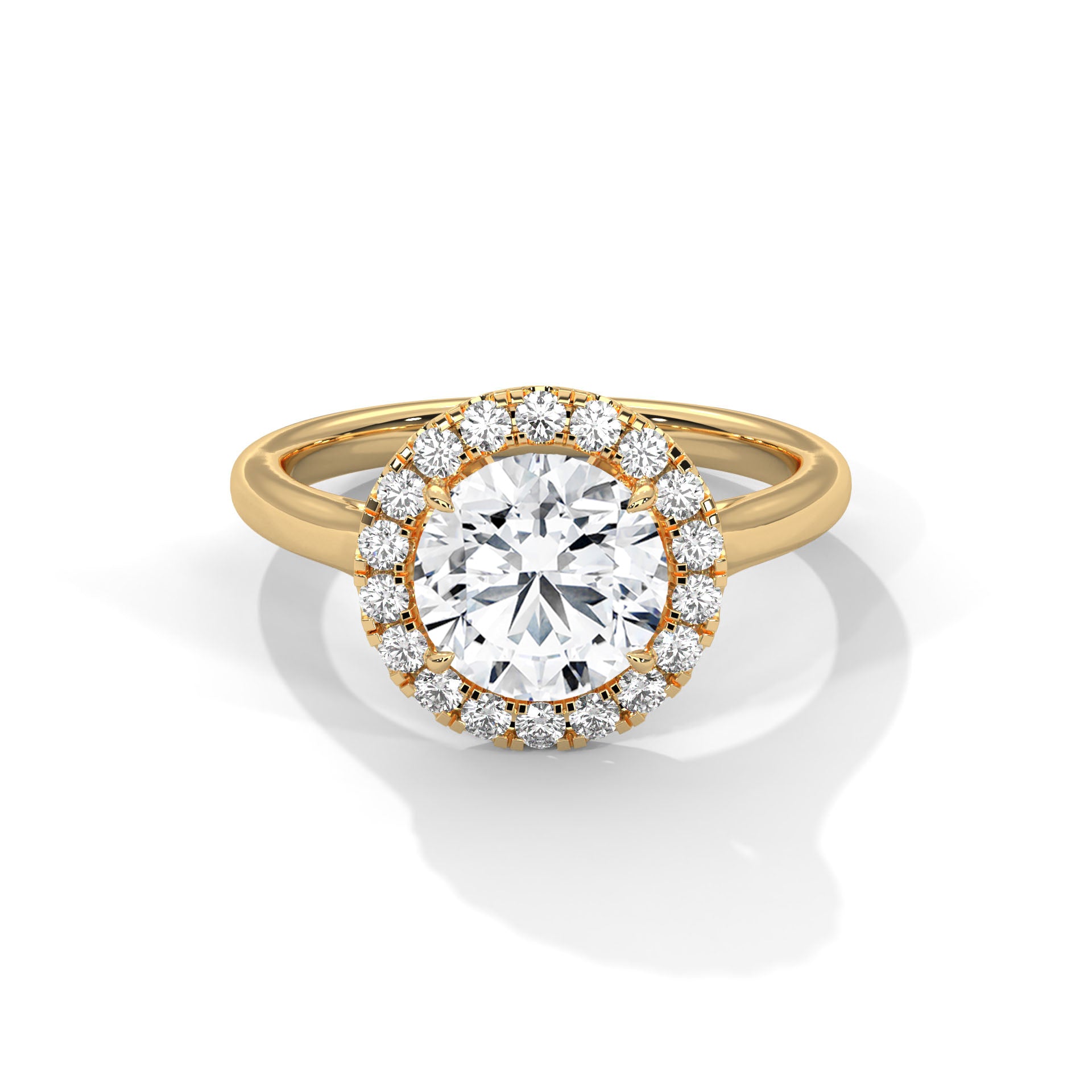 Radiance 1 CT Round-Cut Lab Grown Diamond Halo Ring | 1.32 CTW
