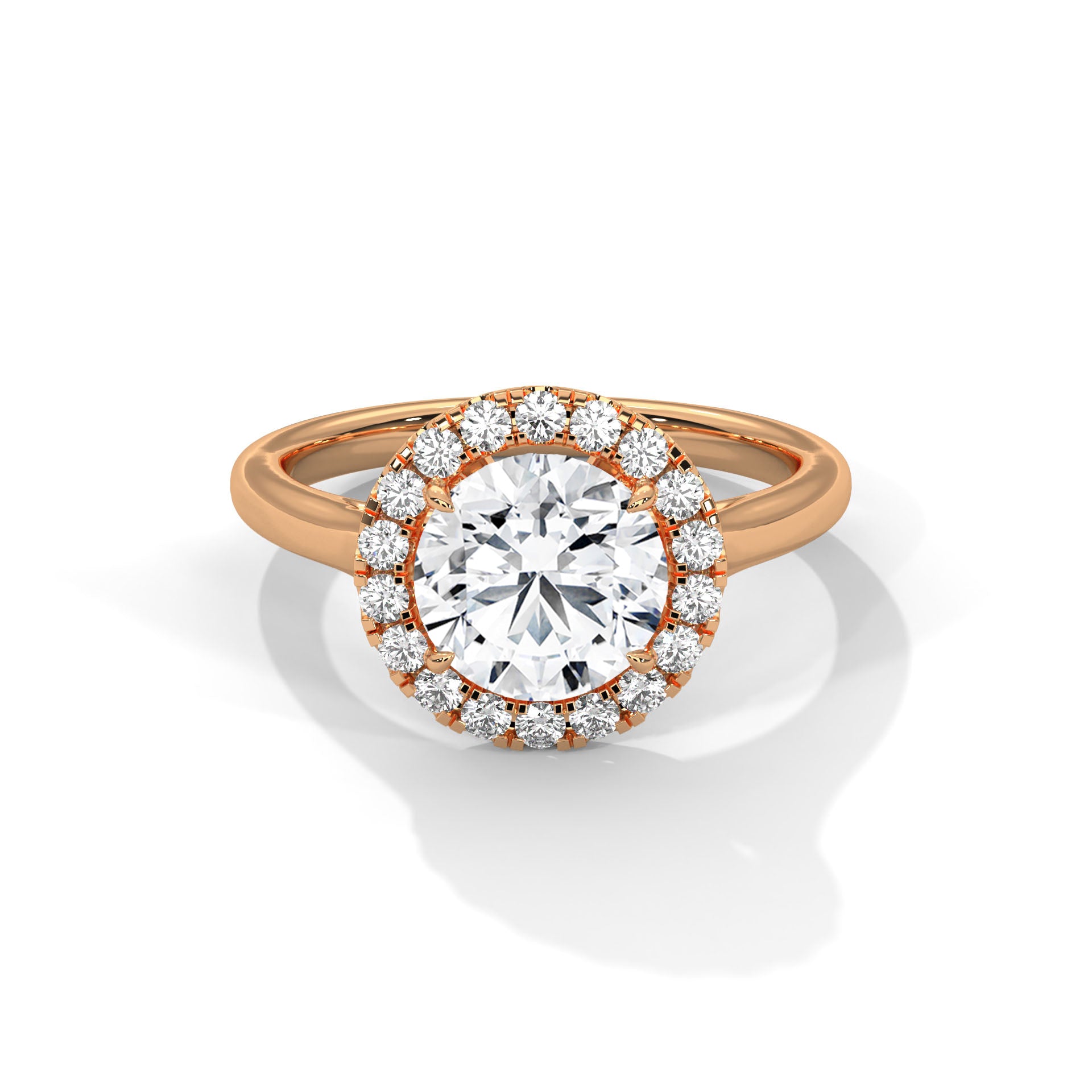 Radiance 1 CT Round-Cut Lab Grown Diamond Halo Ring | 1.32 CTW