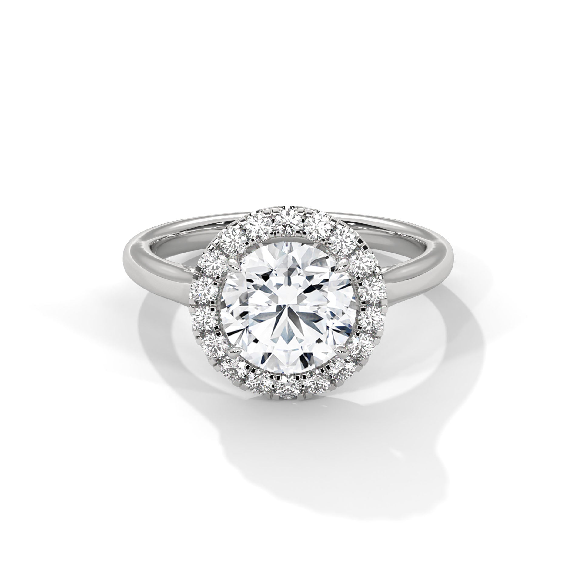 Radiance 1 CT Round-Cut Lab Grown Diamond Halo Ring | 1.32 CTW