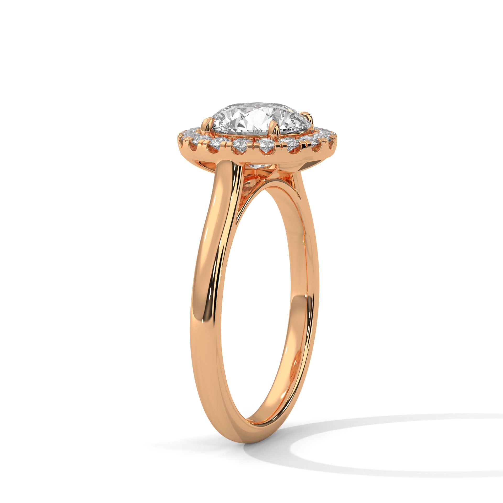 Radiance 1 CT Round-Cut Lab Grown Diamond Halo Ring | 1.32 CTW
