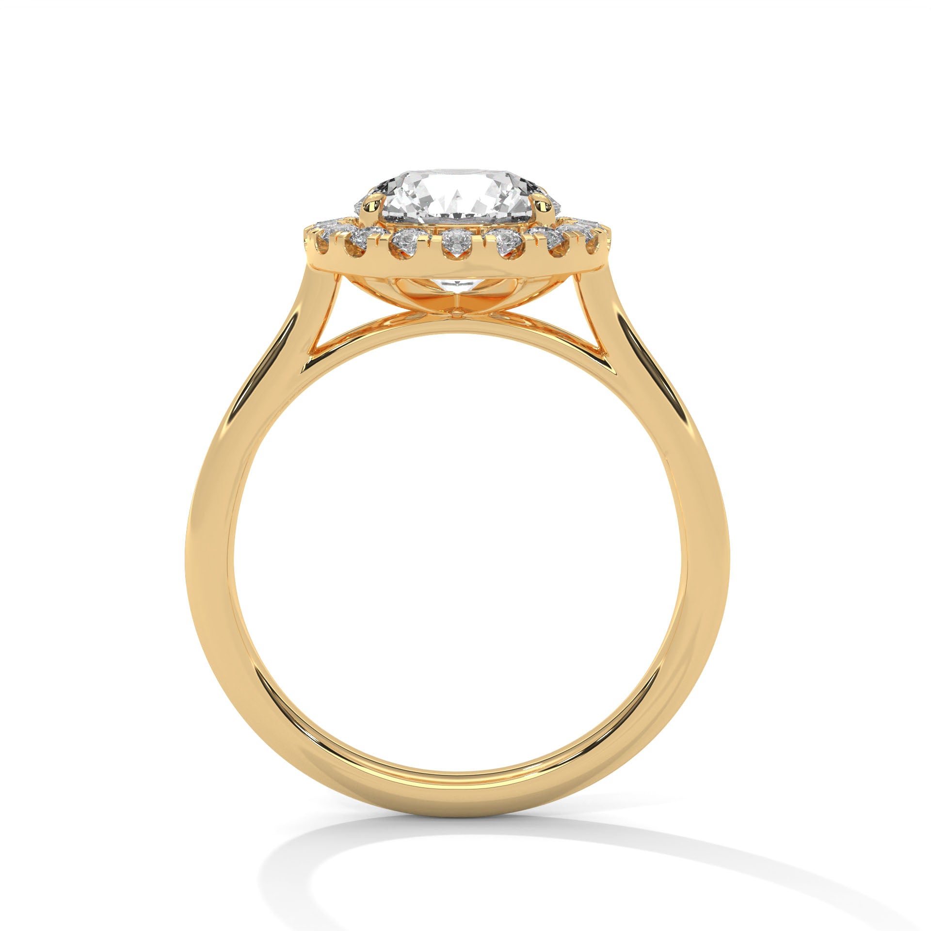 Radiance 1 CT Round-Cut Lab Grown Diamond Halo Ring | 1.32 CTW