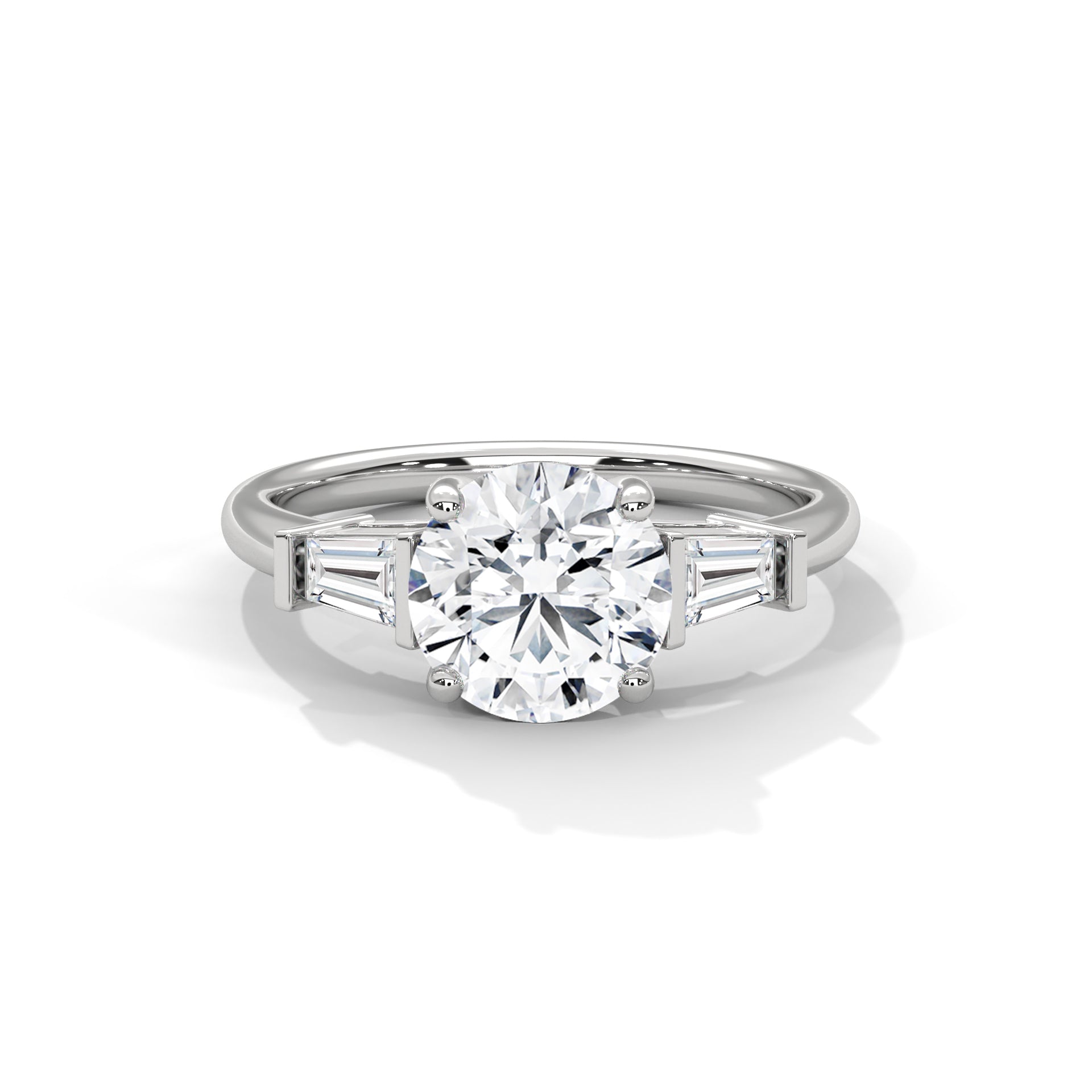 Elegance 1CT Round Lab-Grown Diamond Engagement Ring | 1.58 CTW